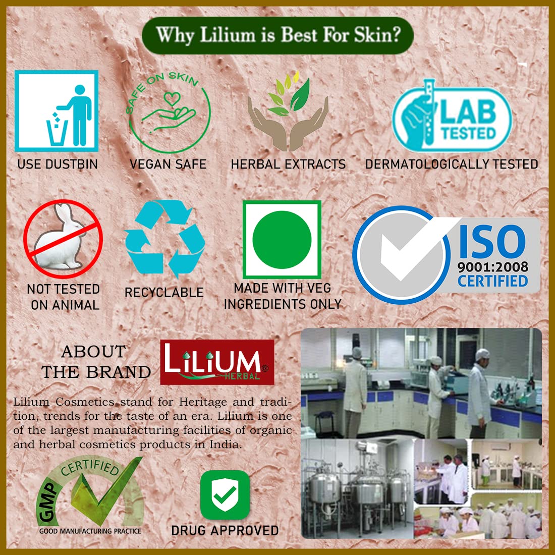 Lilium Fruit Face Scrub with Antioxidants - Natural Exfoliator with Fruit Extracts & Olive Oil for Dead Skin Cell Removal (500g) - Perfect for Daily Skincare Routine & Glowing Complexion