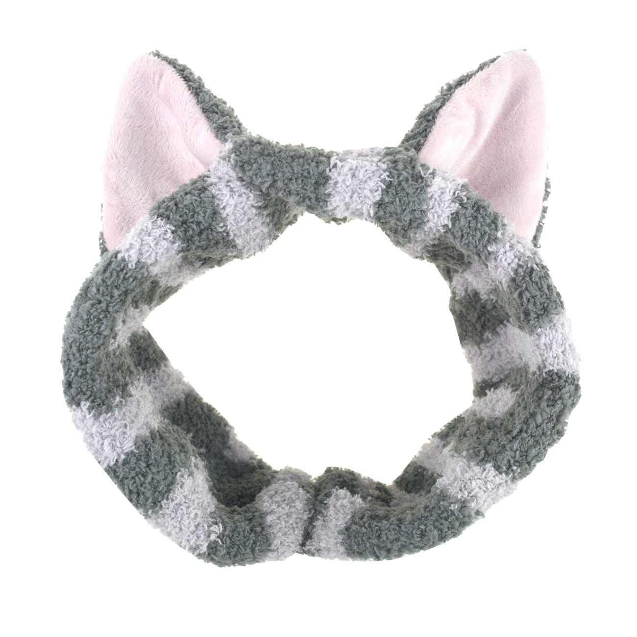 DRESHOW Spa Facial Headbands - Soft Terry Cloth Towel Headbands with Cute Cat Ears for Women | Perfect for Washing Face, Applying Makeup & Skincare Masks | Comfortable Hair Accessories for Spa, Beauty & Self-Care Routines