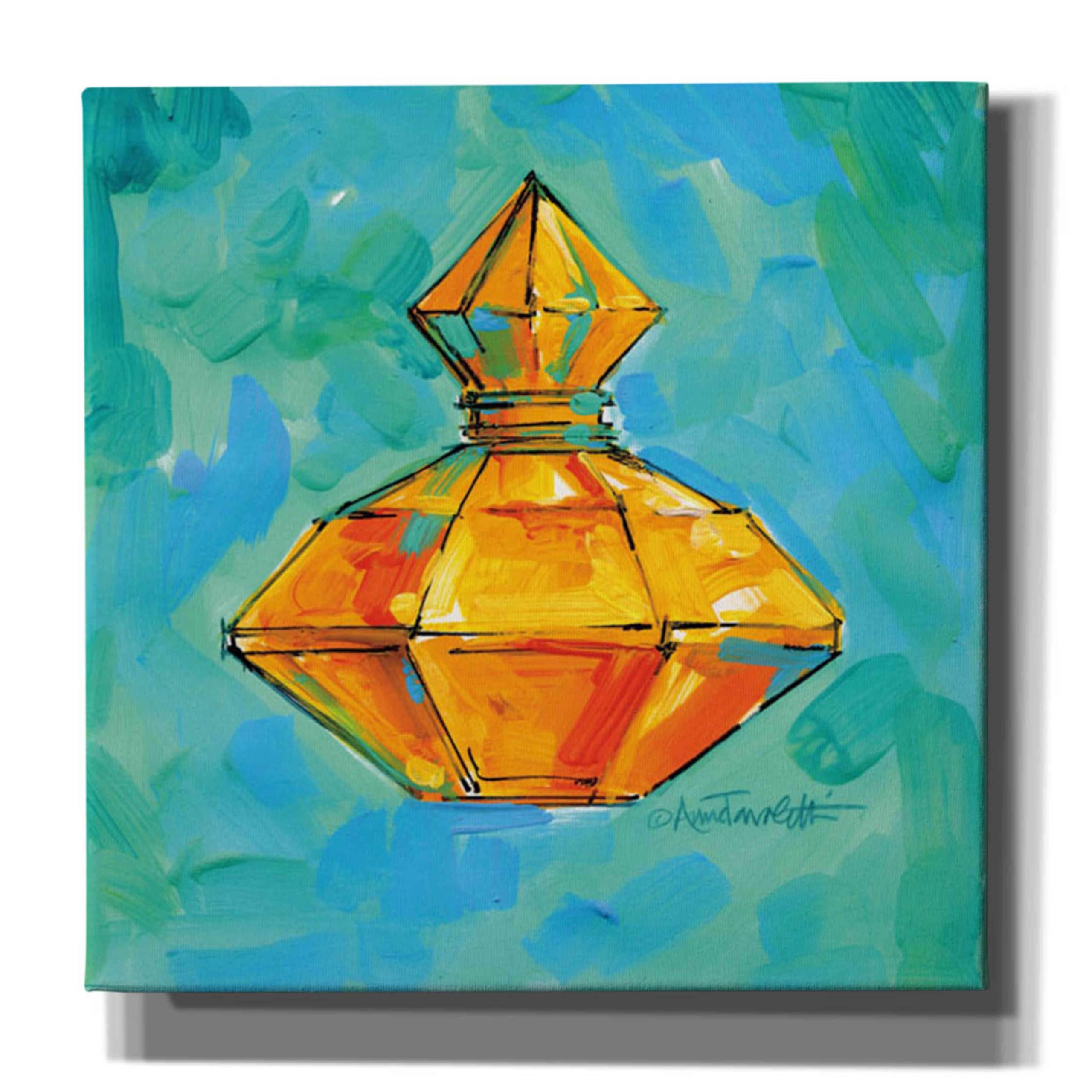Epic Graffiti 'Perfume VI' by Anne Tavoletti - 18x18 Inch Modern Canvas Wall Art for Living Room, Bedroom & Office Decor
