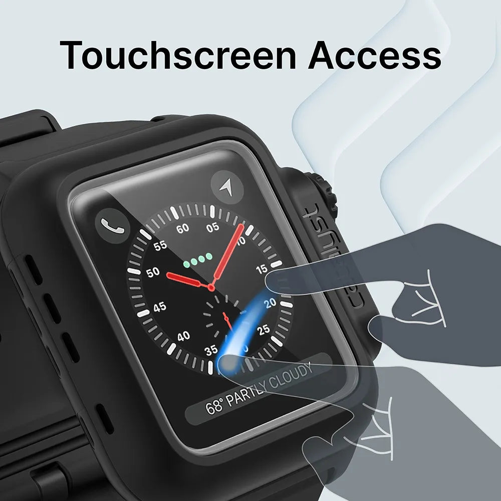 42mm 100M Waterproof Case with Band for Apple Watch Series 3/2 - Durable Protection for Swimming, Surfing & Outdoor Activities