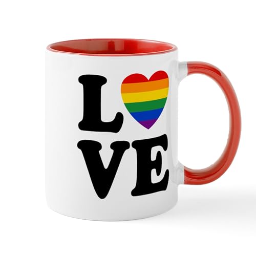 White/Red Inside - Gay Love Mug