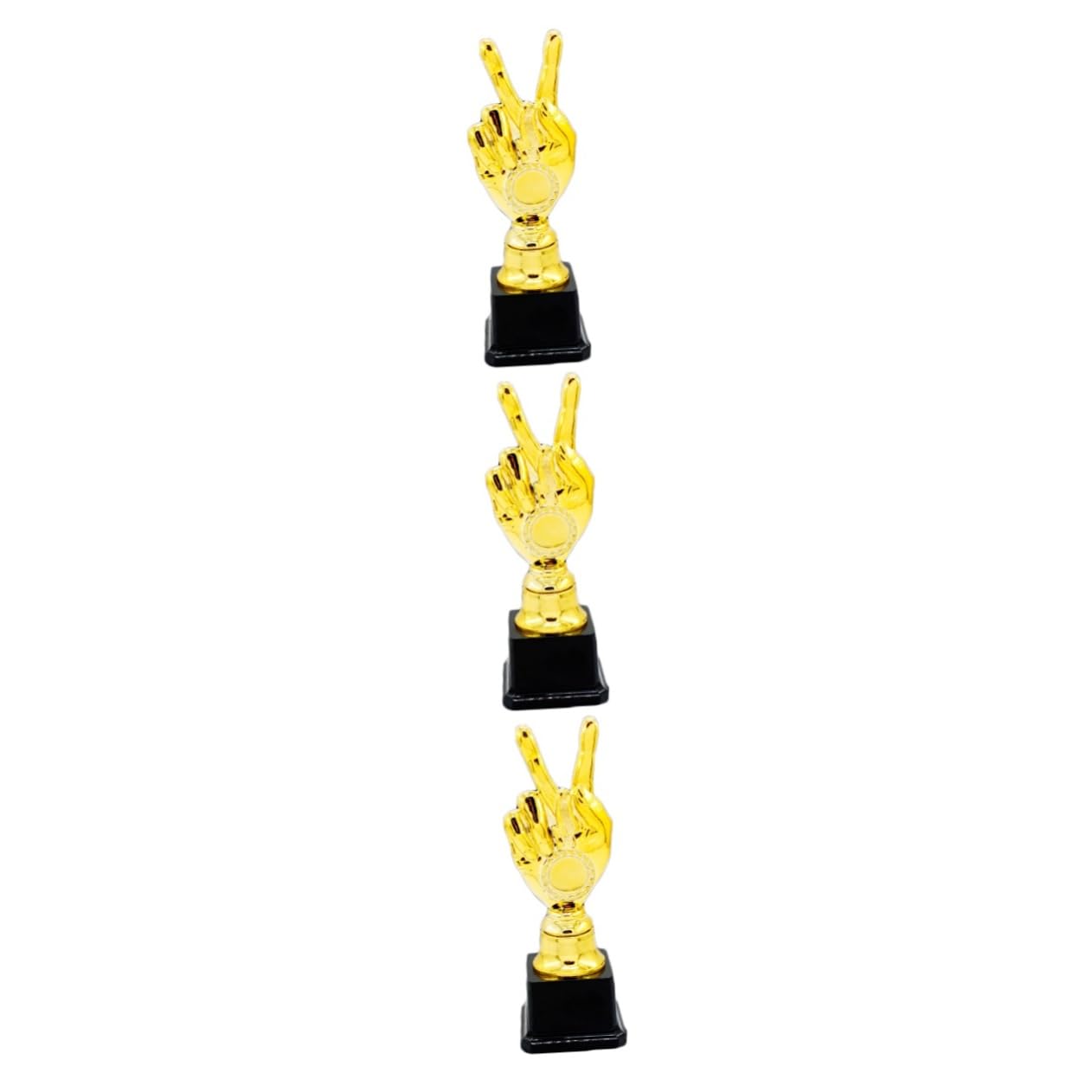 KICHOUSE 3pcs Mini Basketball Trophy Cups - Reusable Award Prize for Competitions & Sports Events