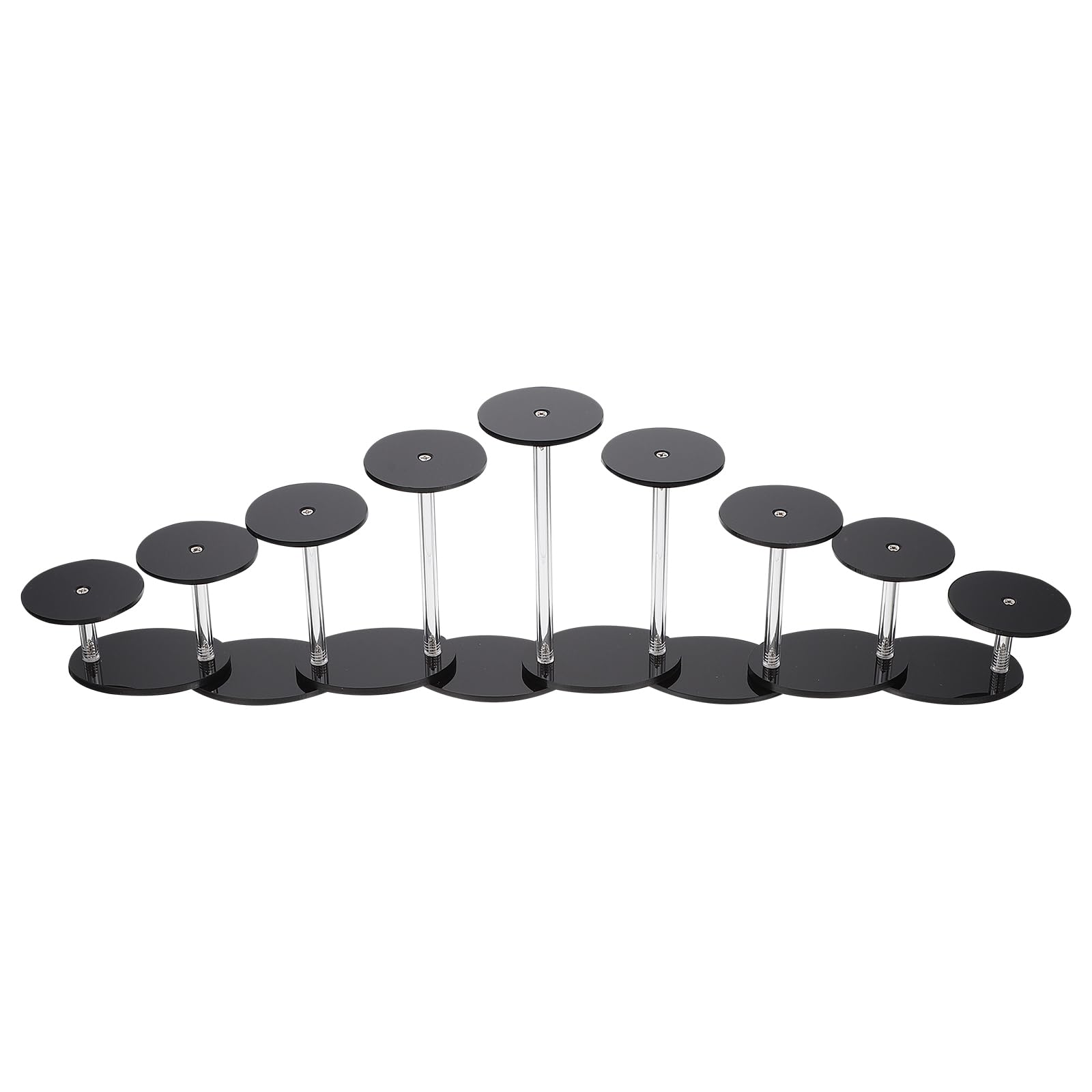 9-Tier Round Acrylic Jewelry Display Stand - Cabilock Rotating Watch & Ring Organizer Tower for Boutique, Retail Store and Home Vanity Decor