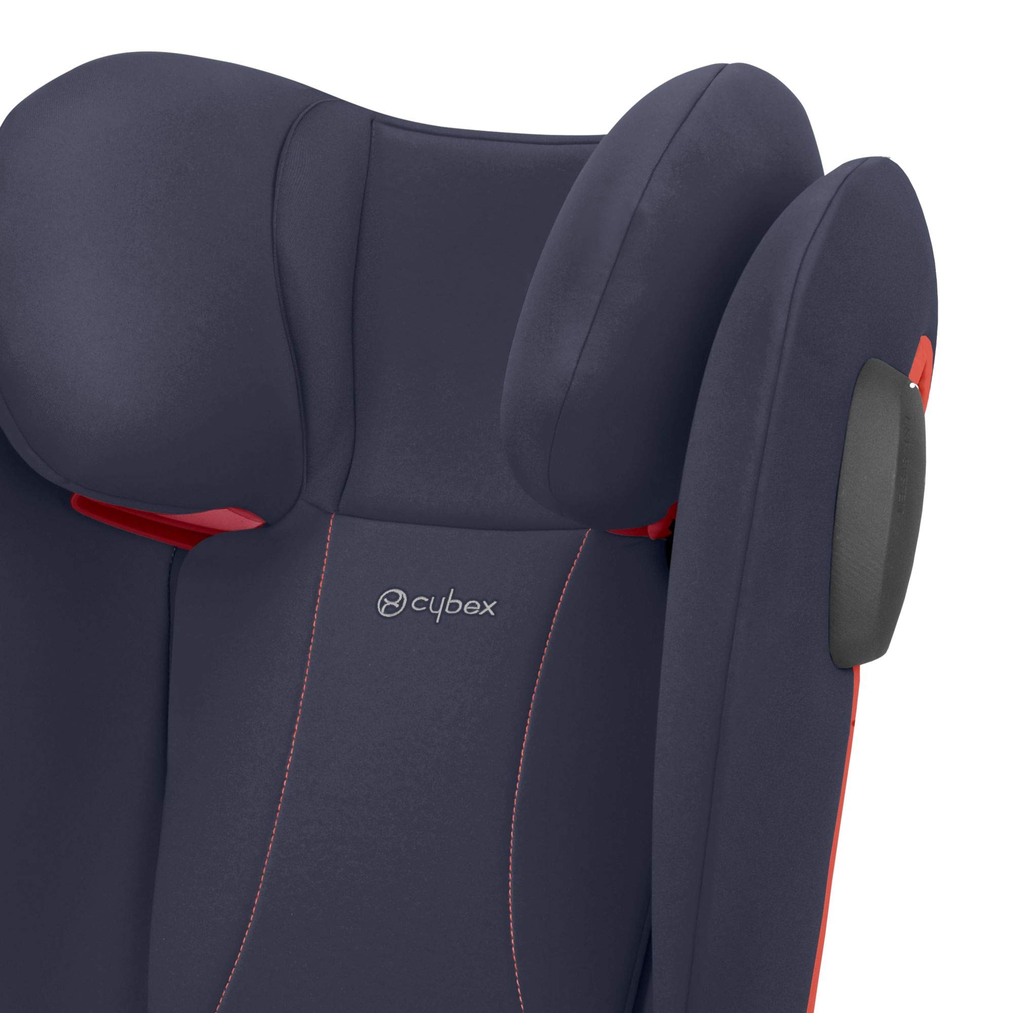 CYBEX Solution B2 Fix+ Lux High Back Booster Car Seat - Lightweight & Safe with LATCH Installation, Linear Side Impact Protection, 12-Position Adjustable Headrest - Bay Blue | Perfect for Travel & Everyday Family Use