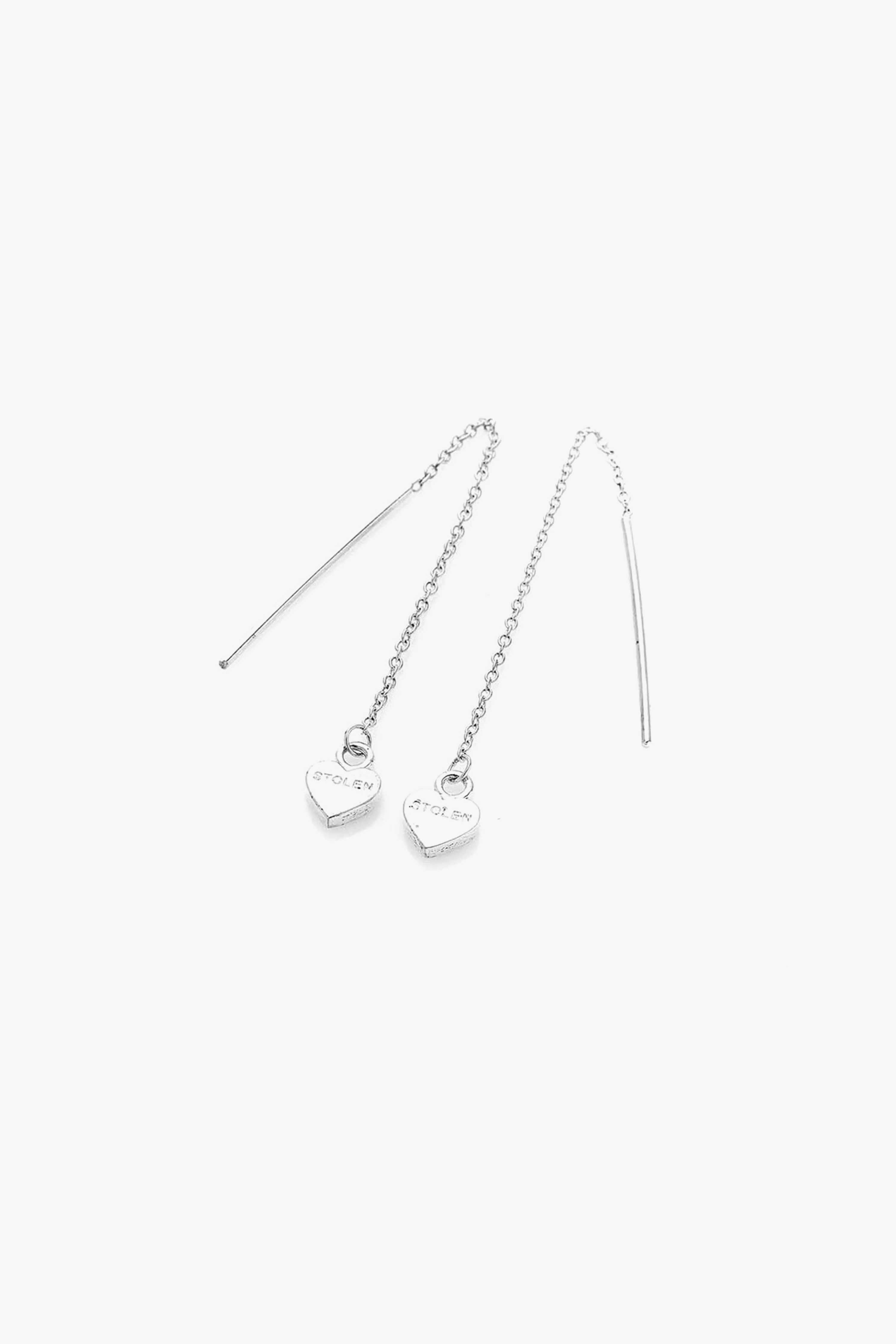 Falling Heart Thread Earrings - Dainty Gold Plated Drop Earrings for Women | Perfect for Valentine's Day, Date Night & Romantic Occasions