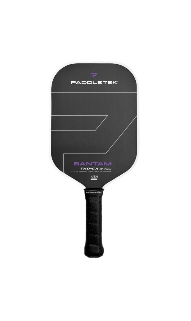 Paddletek Bantam TKO CX 12.7 Pickleball Paddle - Lightweight Carbon Fiber Pickleball Racket with Comfort Grip | Perfect for Indoor & Outdoor Court Play, Tournament & Recreational Games