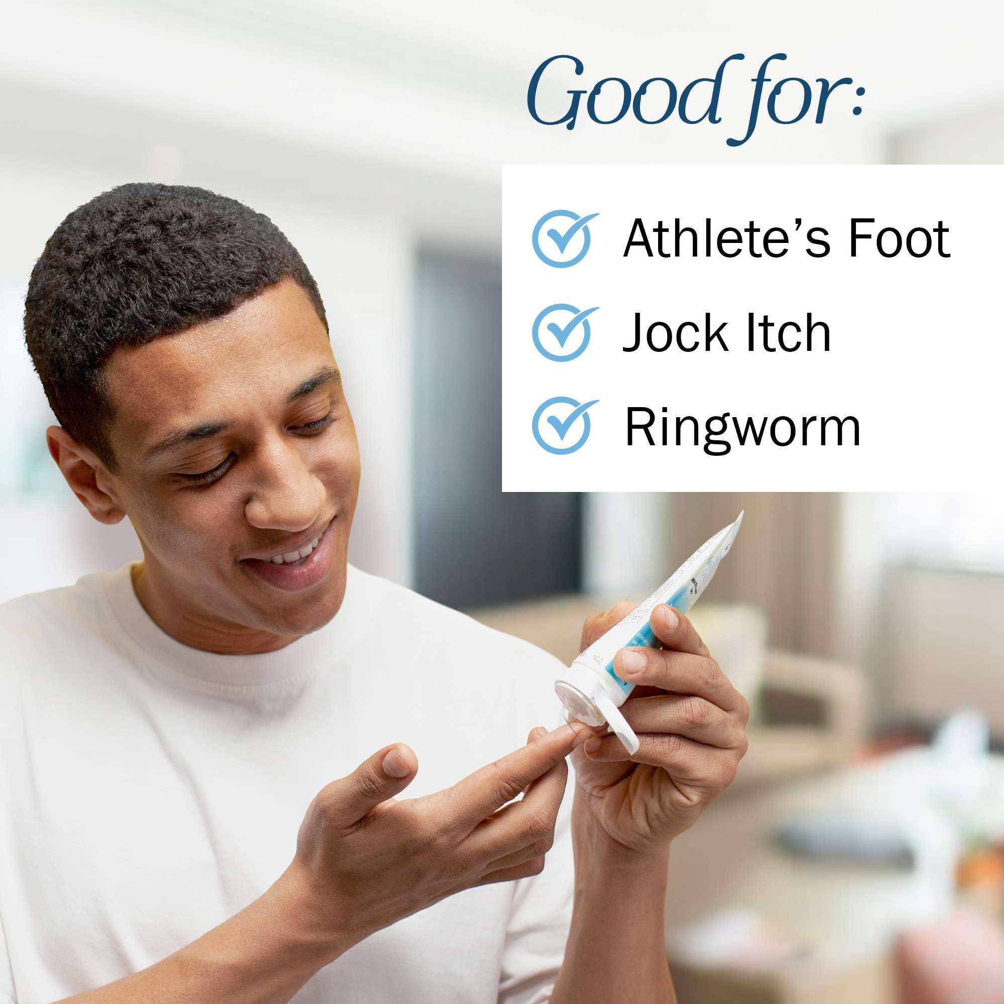 Miconazole Antifungal Cream for Jock Itch, Athlete's Foot & Ringworm Treatment - 4 oz Miconazole Nitrate Skin Care Solution for Itching Relief - Perfect for Gym, Sports & Daily Use