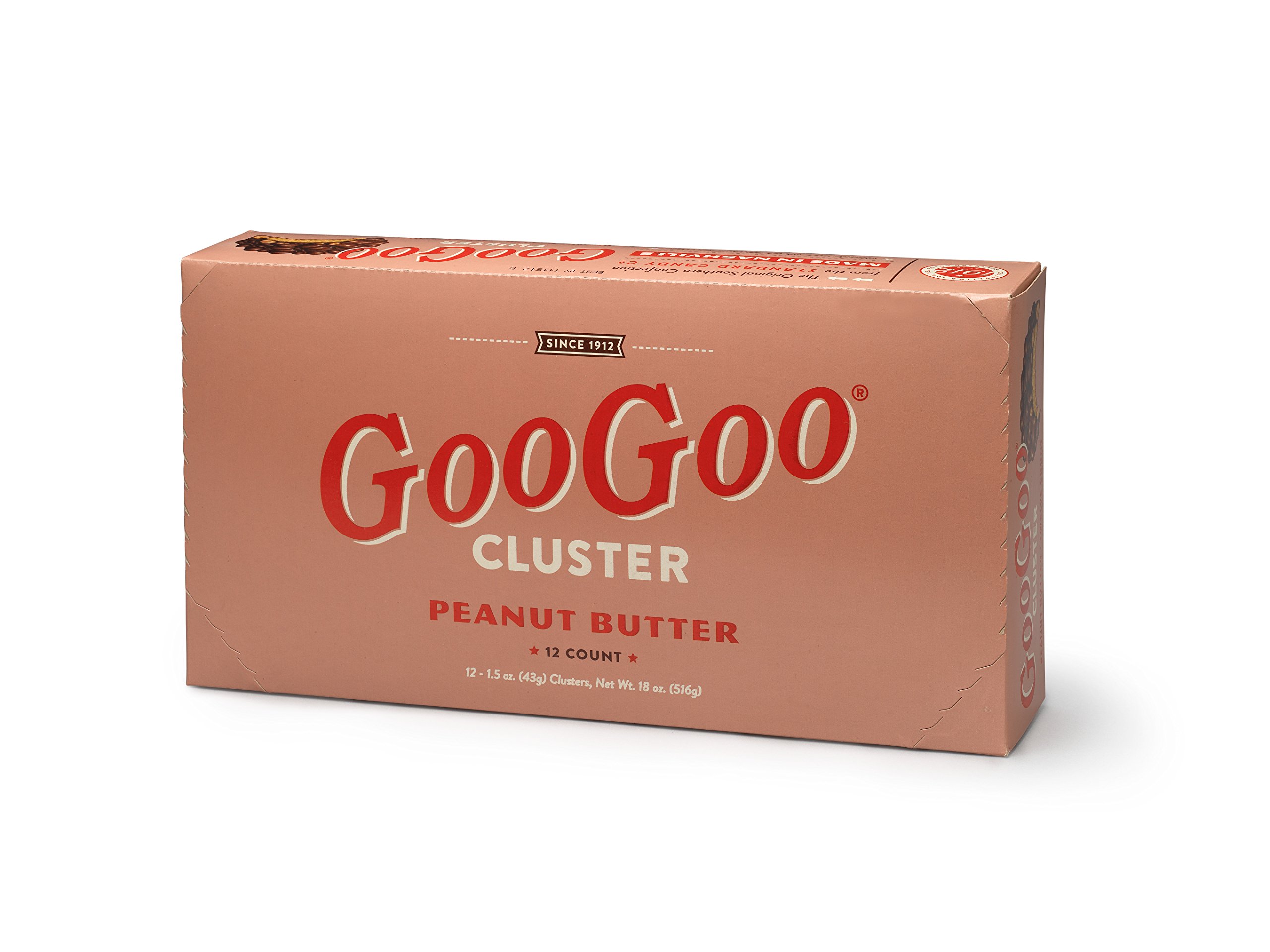 Goo Goo Clusters Peanut Butter Candy Bars - 12 Pack Bulk Case | Delicious Chocolate Covered Snacks for Parties, Gifts & Office Treats