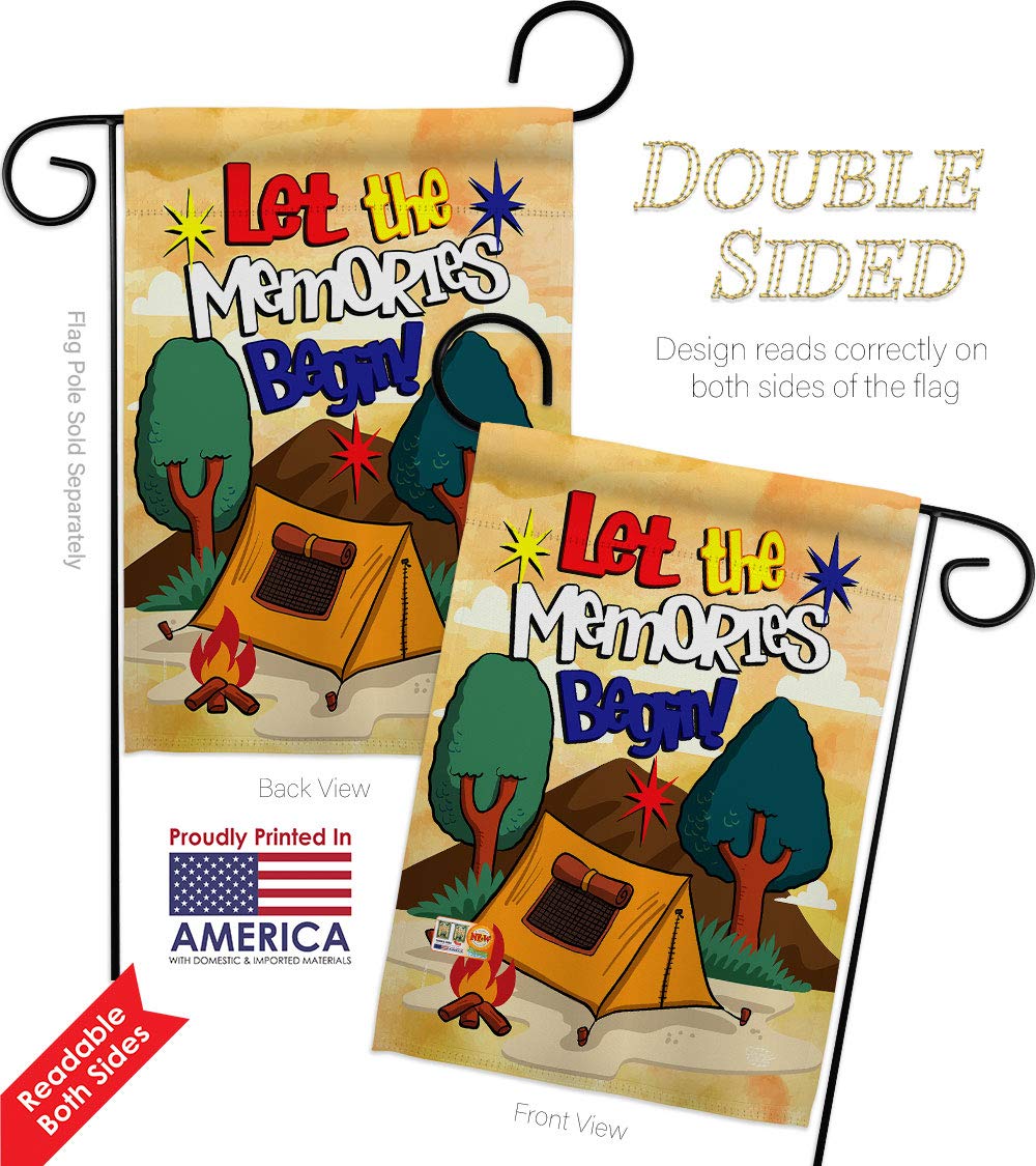Memory Garden Flag Set - Double-Sided Outdoor Decor for RV Camping & Yard