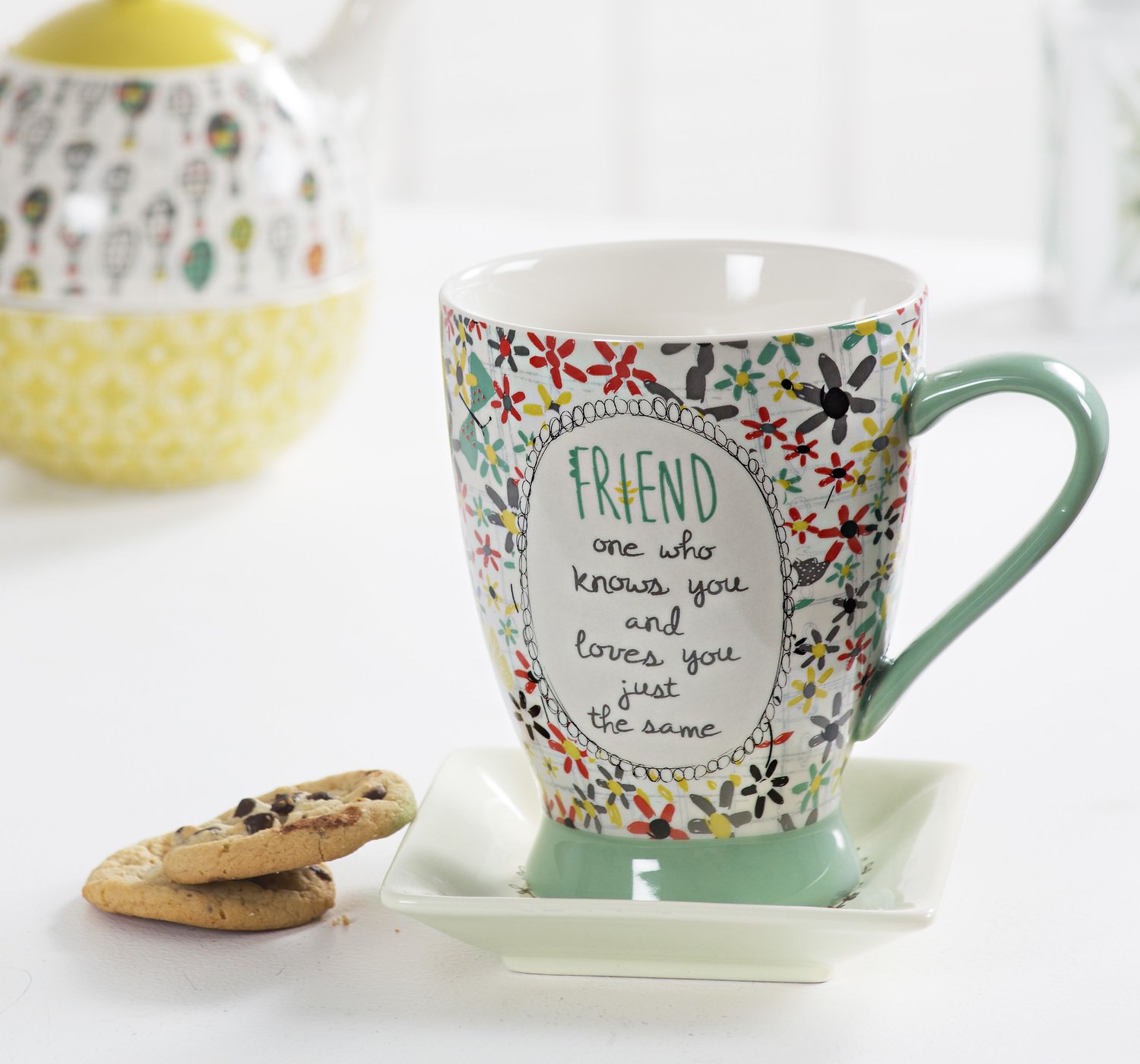 Premium 18 oz. Nana Ceramic Mug - Colorful Handmade Coffee Cup for Tea, Hot Chocolate & Office Use - Pavilion Gift Company