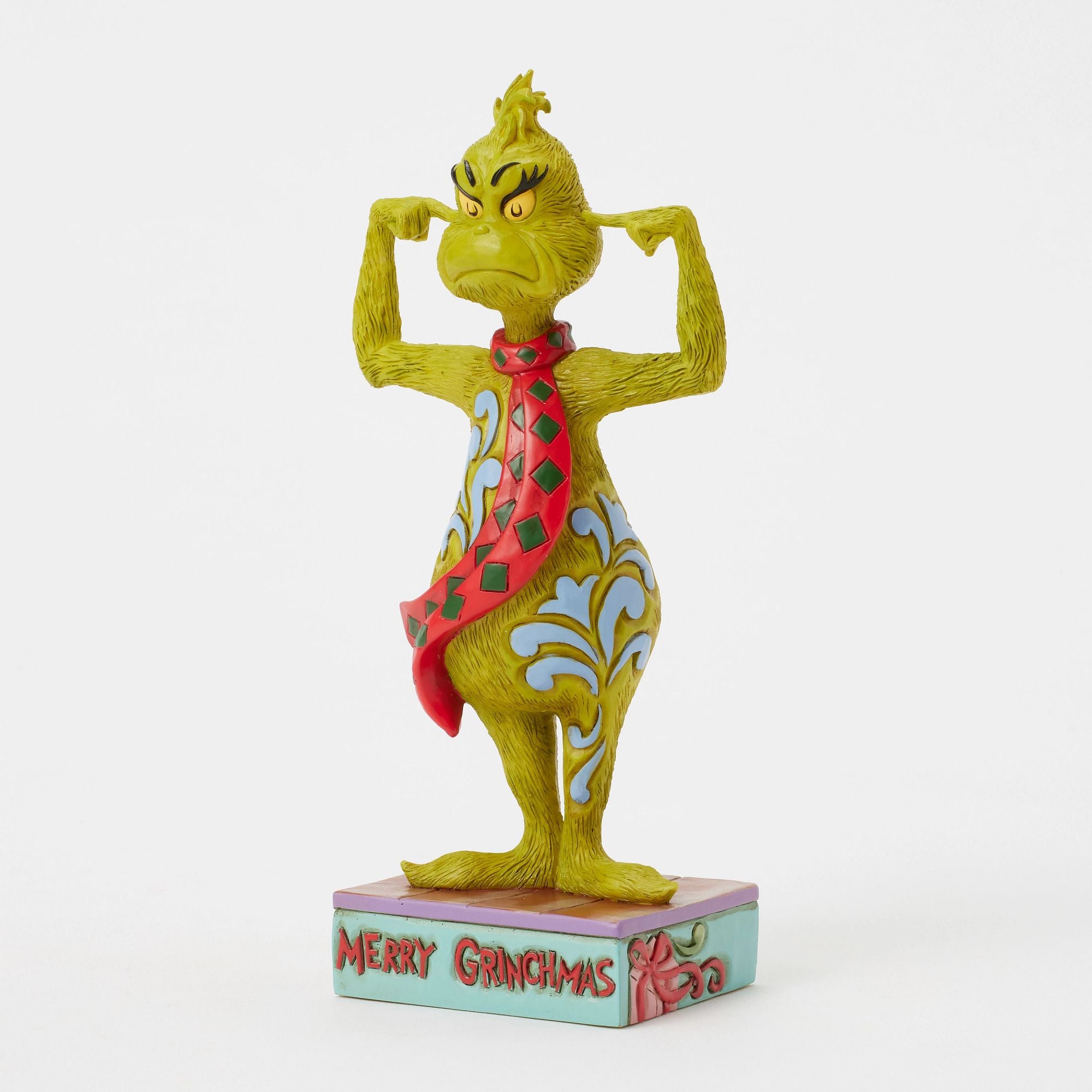 Grinch Plugging His Ears Figurine - Christmas Decor, Holiday Home Decoration, Whoville Collectible - Perfect for Xmas Tree, Mantel & Gift Giving
