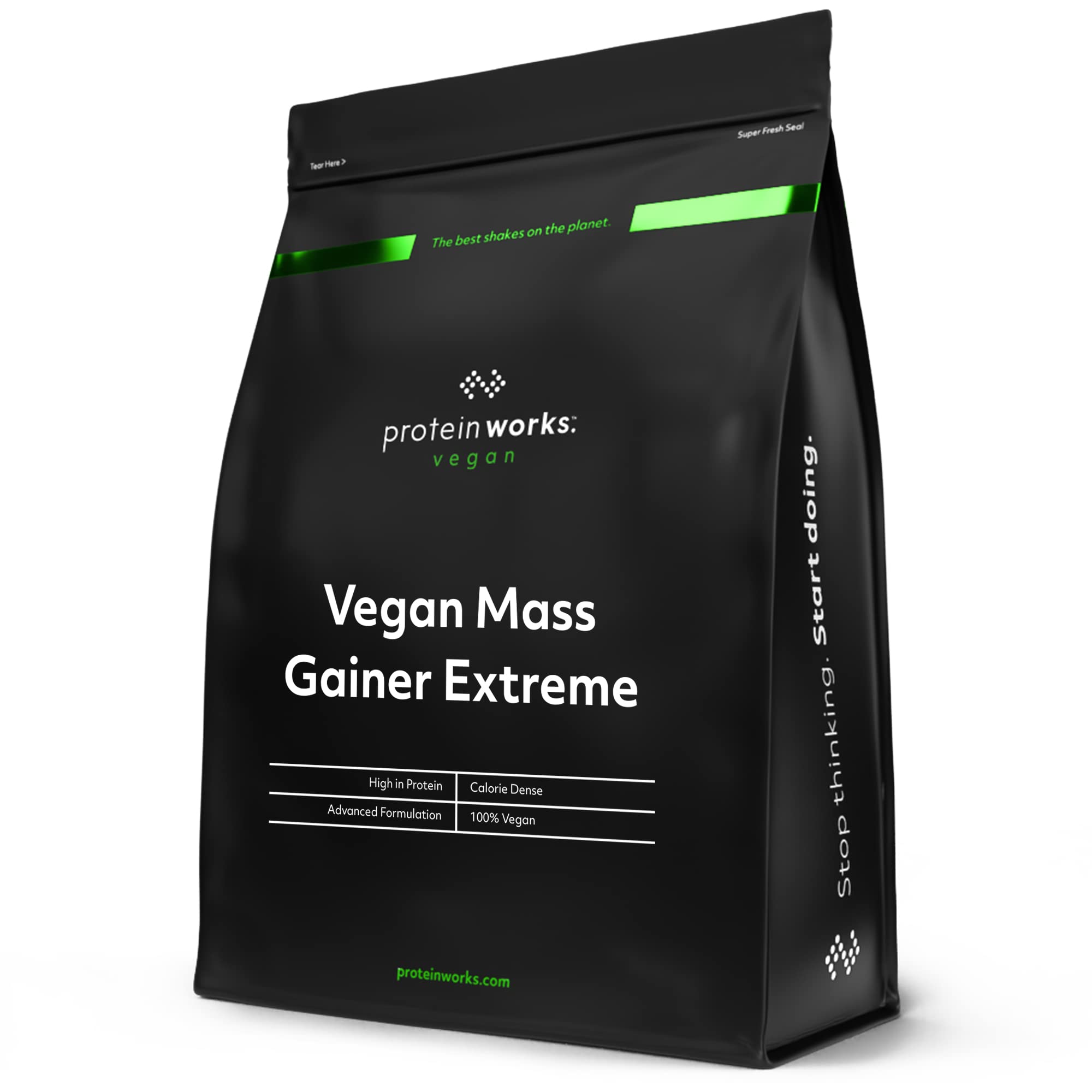 THE PROTEIN WORKS Vegan Extreme Mass Gainer Powder - High Calorie Vanilla Creme Protein Shake for Weight Gain with Vitamins & Minerals (2kg) | Post-Workout Recovery & Muscle Building Supplement