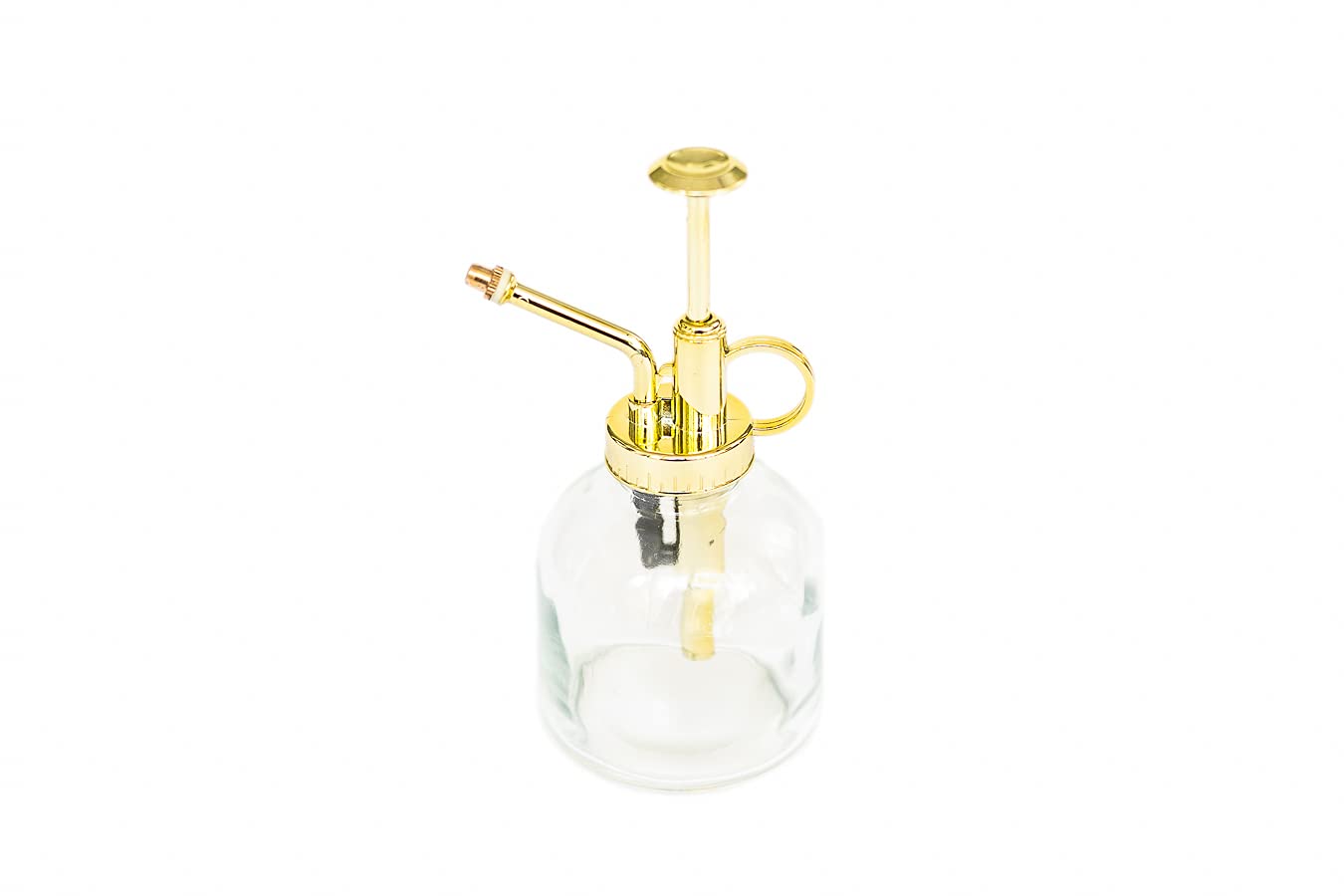Premium Glass Plant Watering Mister - 8oz Gold Accent Spray Bottle for Indoor Plants | Ergonomic Single-Hand Design | Perfect for Succulents, Orchids & Houseplant Care