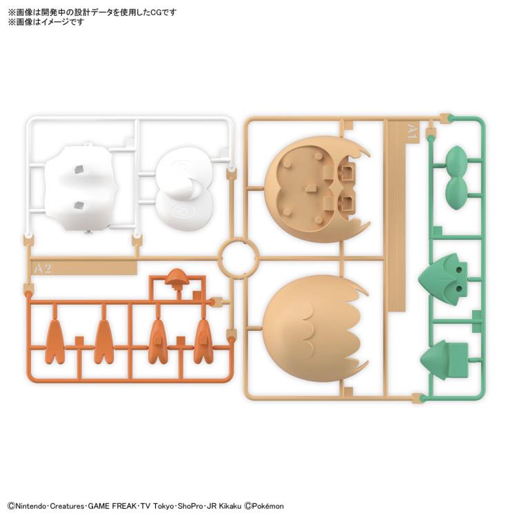 Bandai Pokemon Rowlet (Brindibou) Model Kit - Build & Paint Your Own Collectible Figure - Perfect for Fans, Gifts & Display