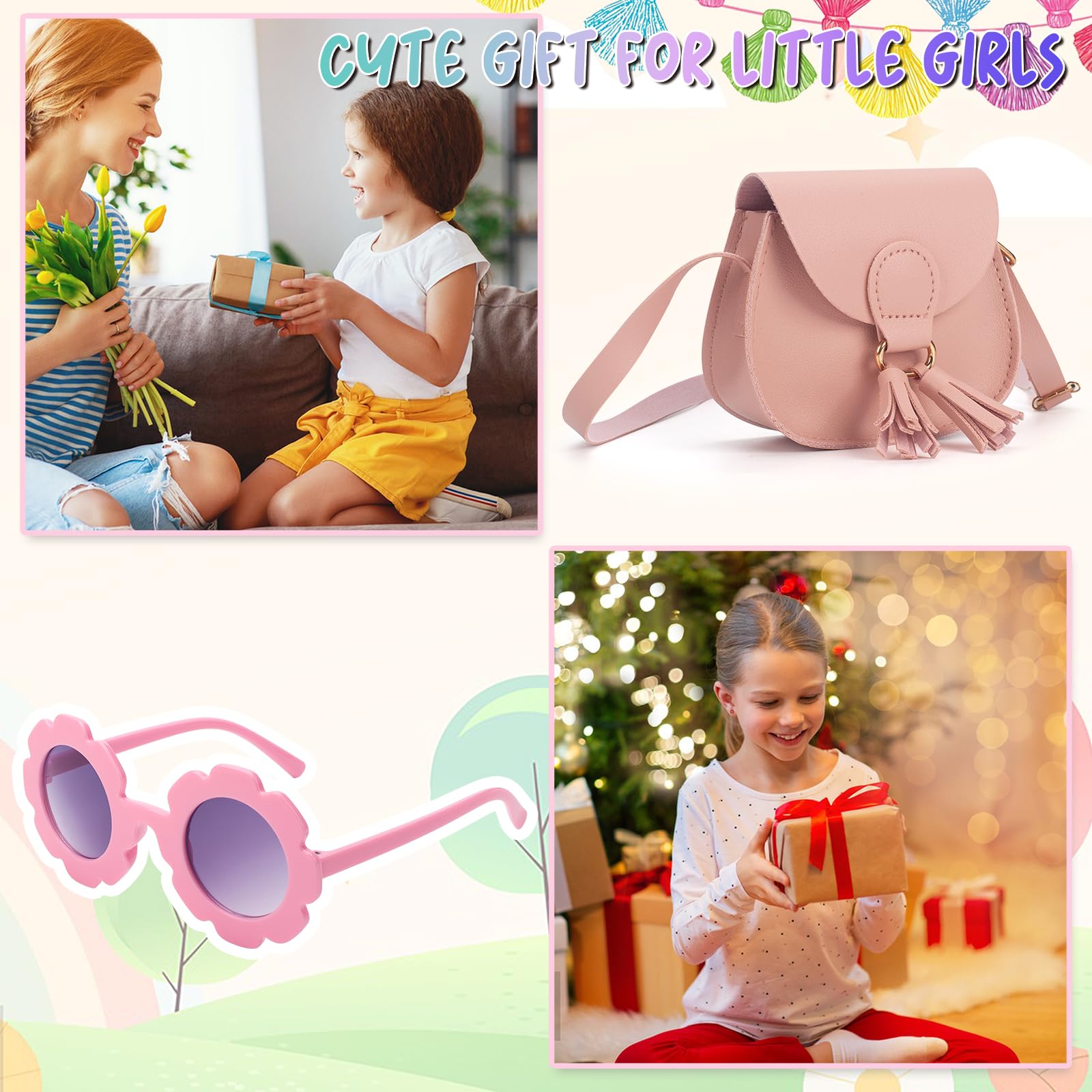 **Girls Crossbody Purse for Kids Age 2-14 | Cute Tassel Shoulder Bag for Toddler & Little Girls | Perfect for School, Travel & Playdates**