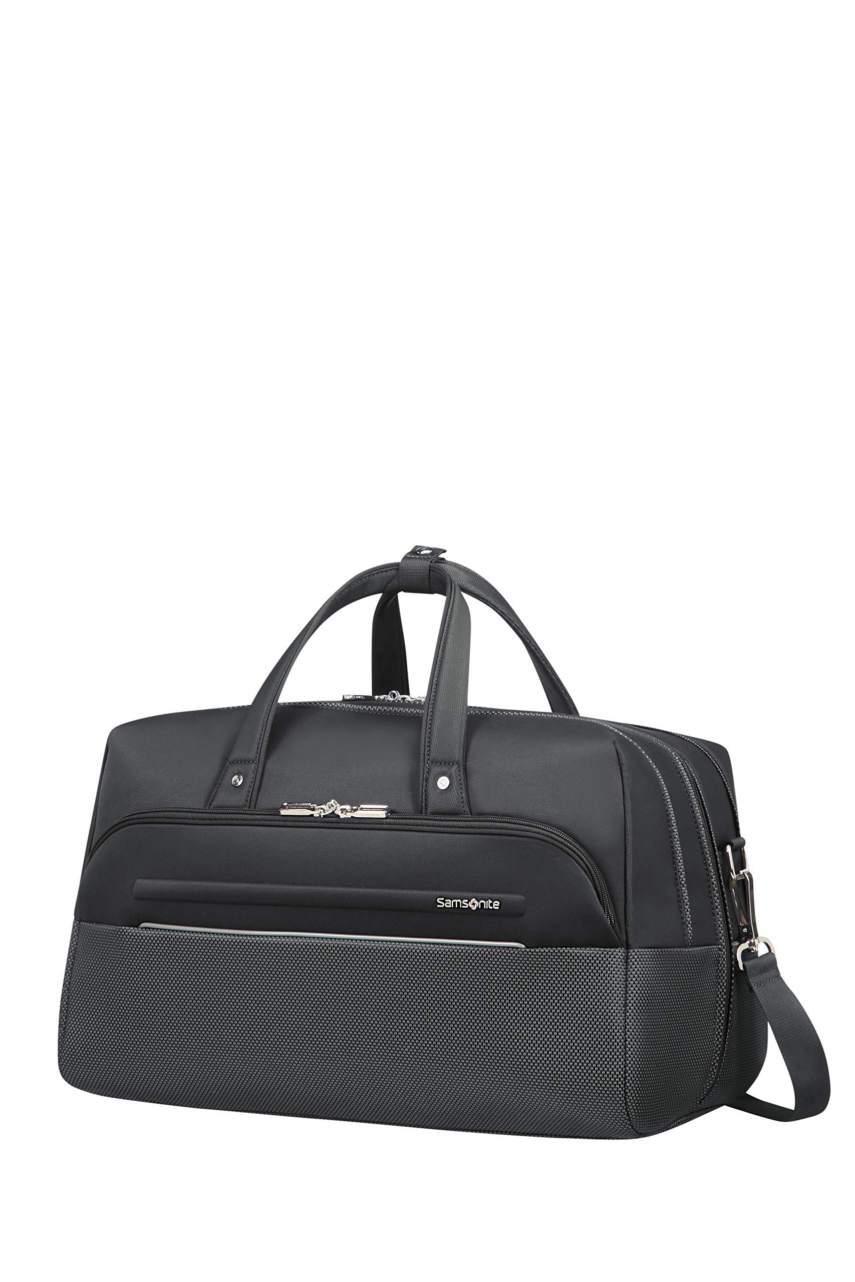 Samsonite Black Travel Duffle Bag 45cm (36.5L) - Lightweight Carry-On Luggage for Gym, Sports, Weekend Trips & Business Travel