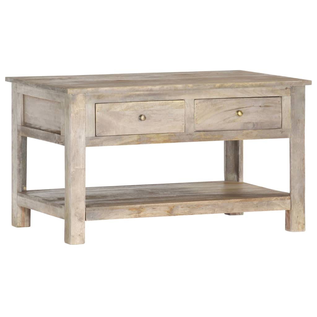 Solid Mango Wood End Table - 32.3
