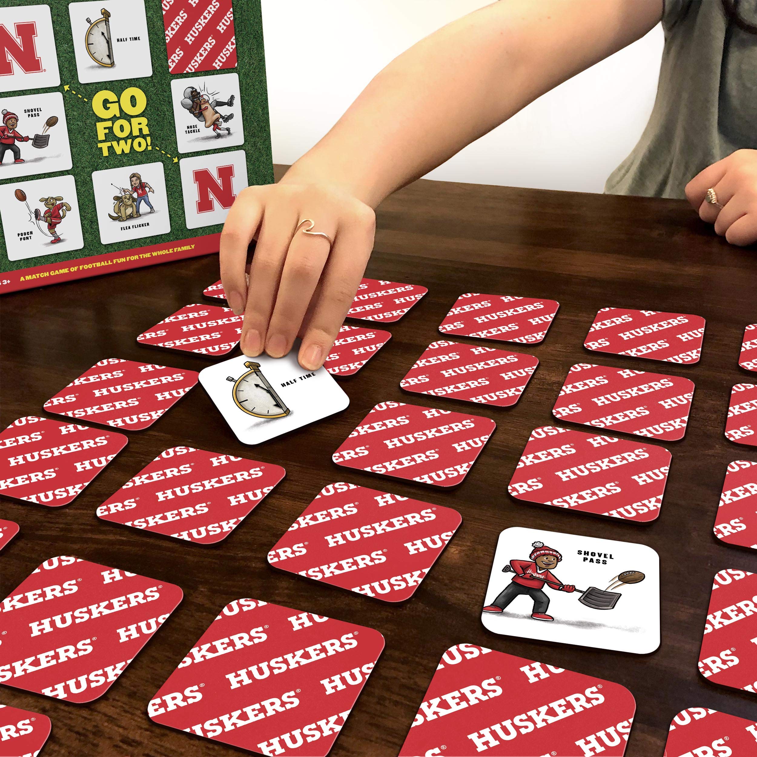 YouTheFan NCAA Memory Match Game - College Sports Matching Card Game for Kids & Adults - Perfect for Family Game Night, Parties & Travel