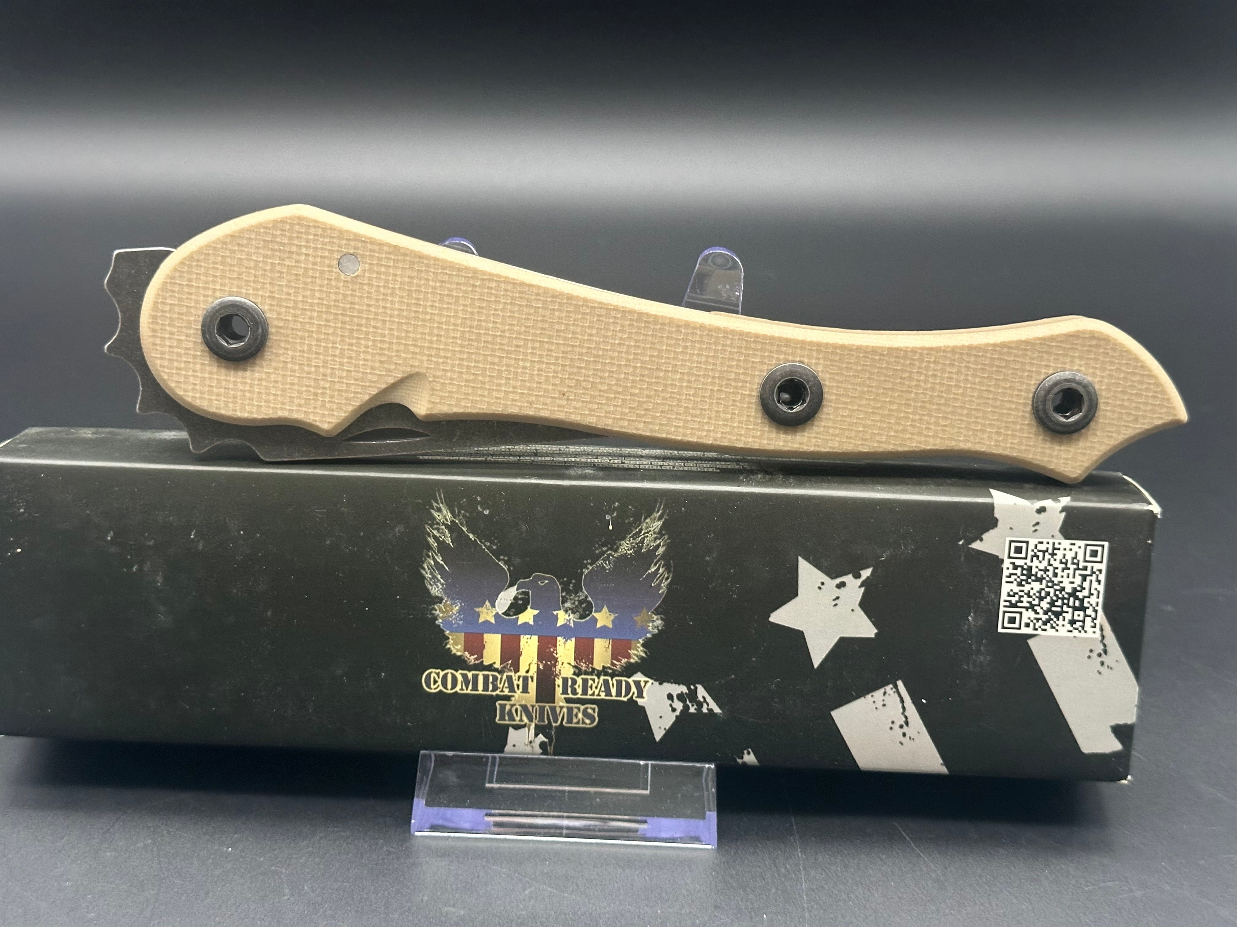 Combat Ready Knives E.D.A. Everyday Axe - Tan G10 Handle, 2.5