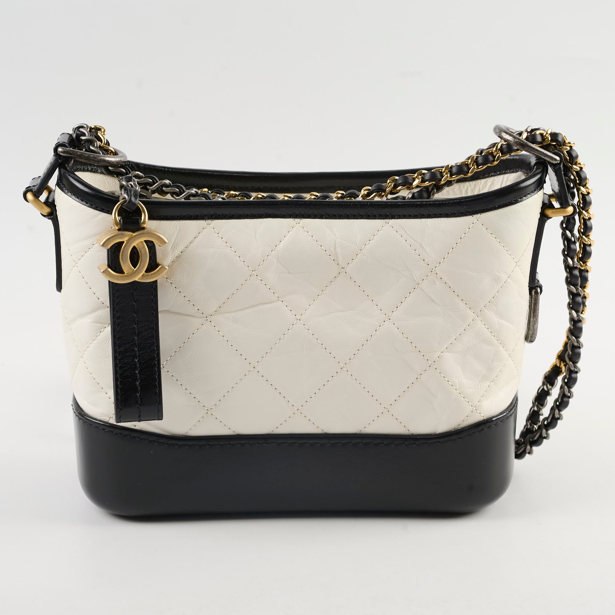 Chanel Small Gabrielle Bag Black & White - Luxury Crossbody Handbag for Women, Perfect for Date Night & Evening Events