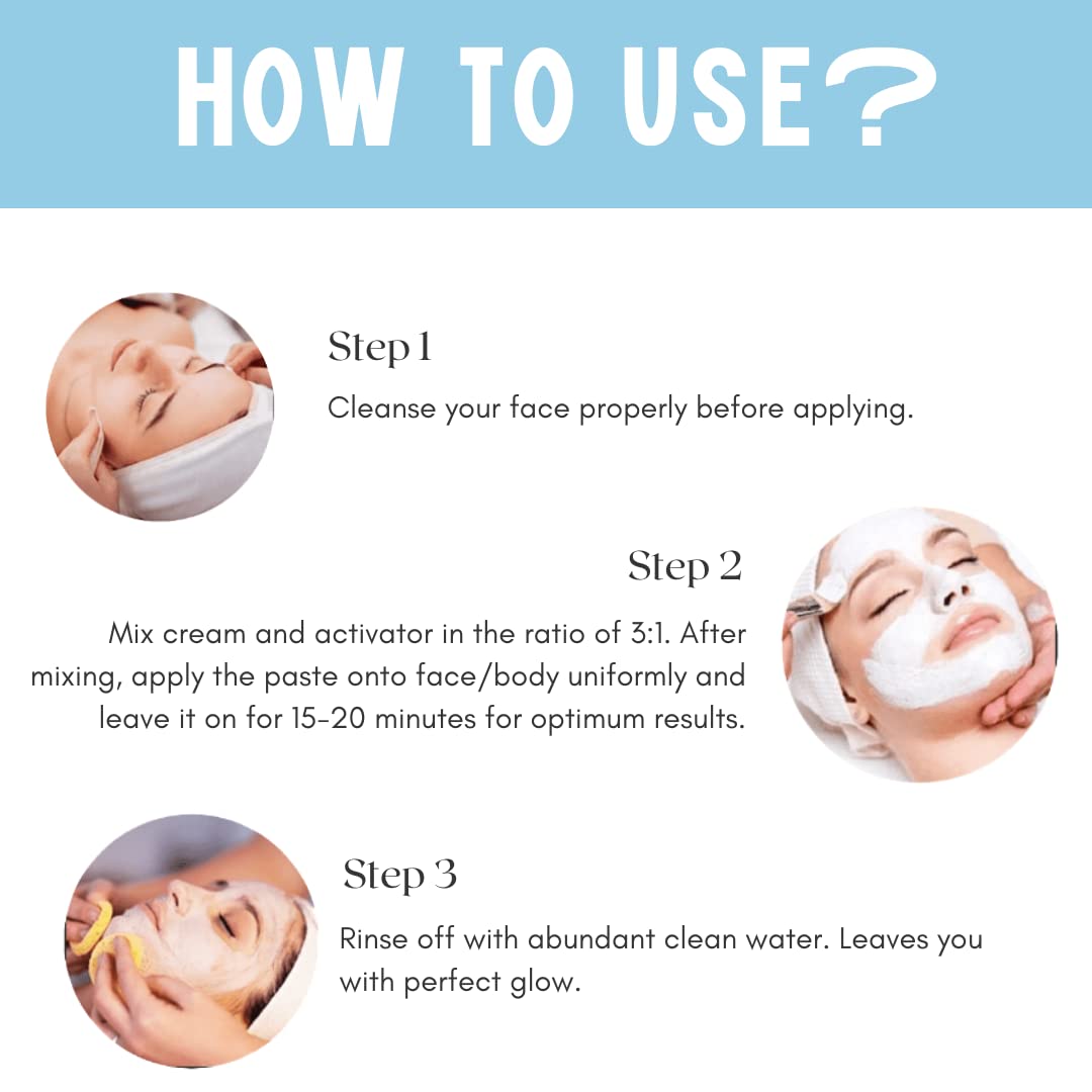 Skin Secrets Oxygen Bleach for Dead Skin & Blackheads Removal | Hydrating & Brightening Facial Treatment (1kg) | Perfect for Acne-Prone Skin & Blackhead Removal at Home