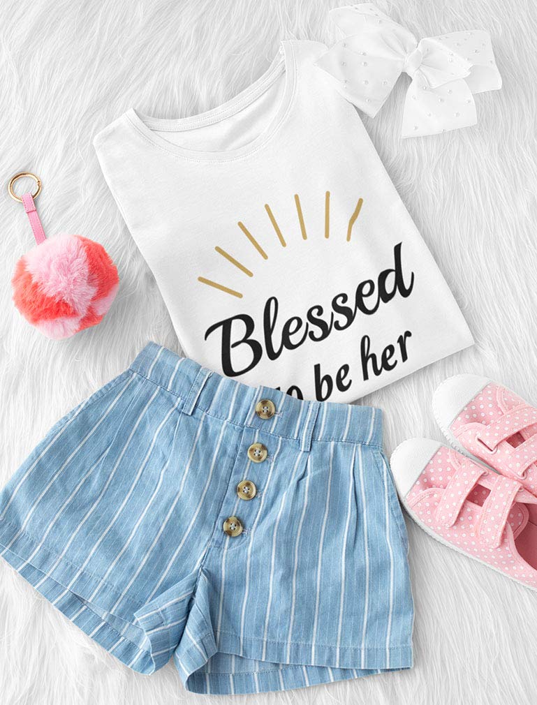 Blessed Mom and Daughter Matching Shirts Set - Cute Mommy & Me Outfits for Toddler Girls - Perfect Mother's Day Gift for Moms - Family Matching Outfits for Holidays, Photos & Special Occasions