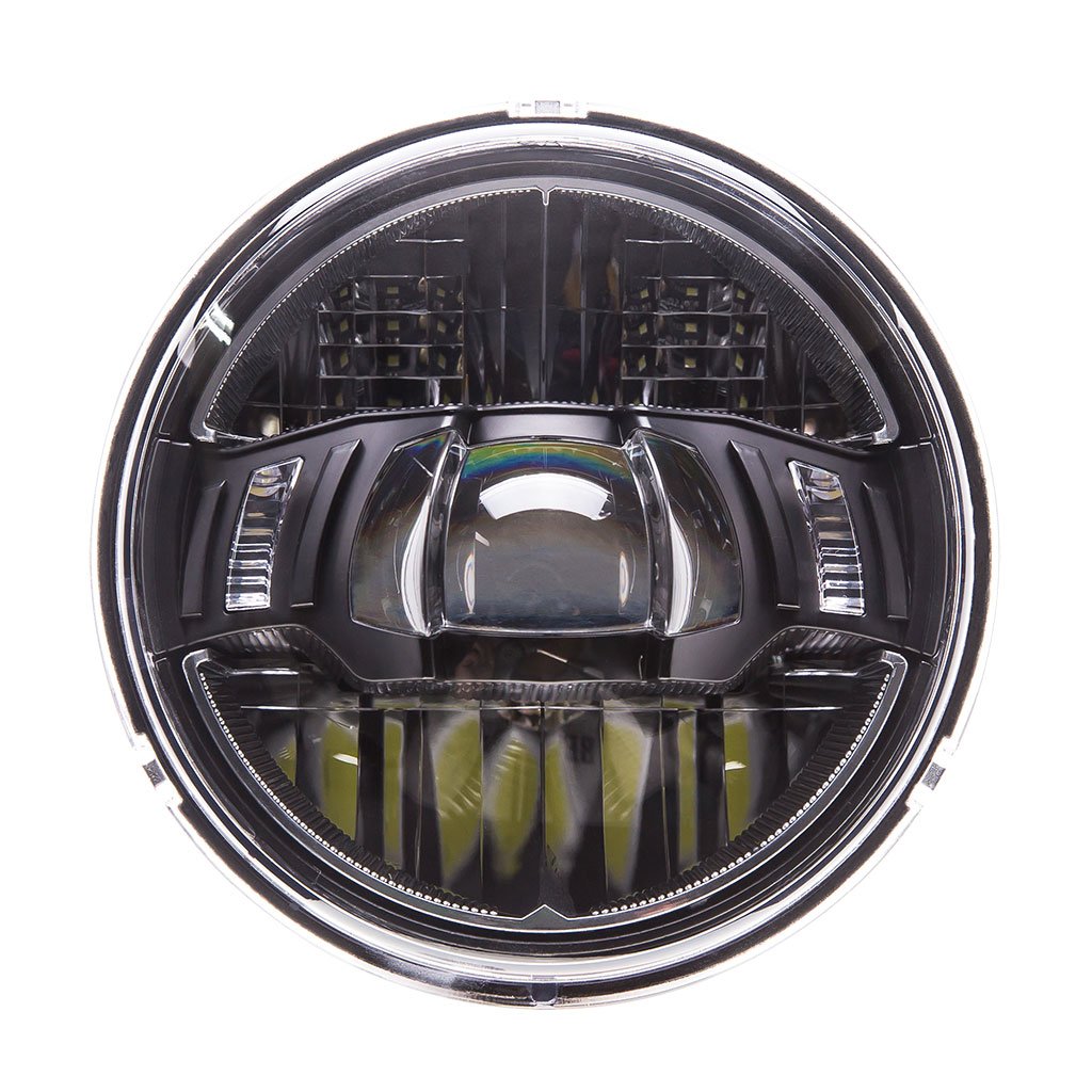 Fortpro 5.75 Inch Round LED Projector Headlight - Compatible with Peterbilt 349 & 359 Trucks - High Performance Replacement for Improved Night Driving Visibility