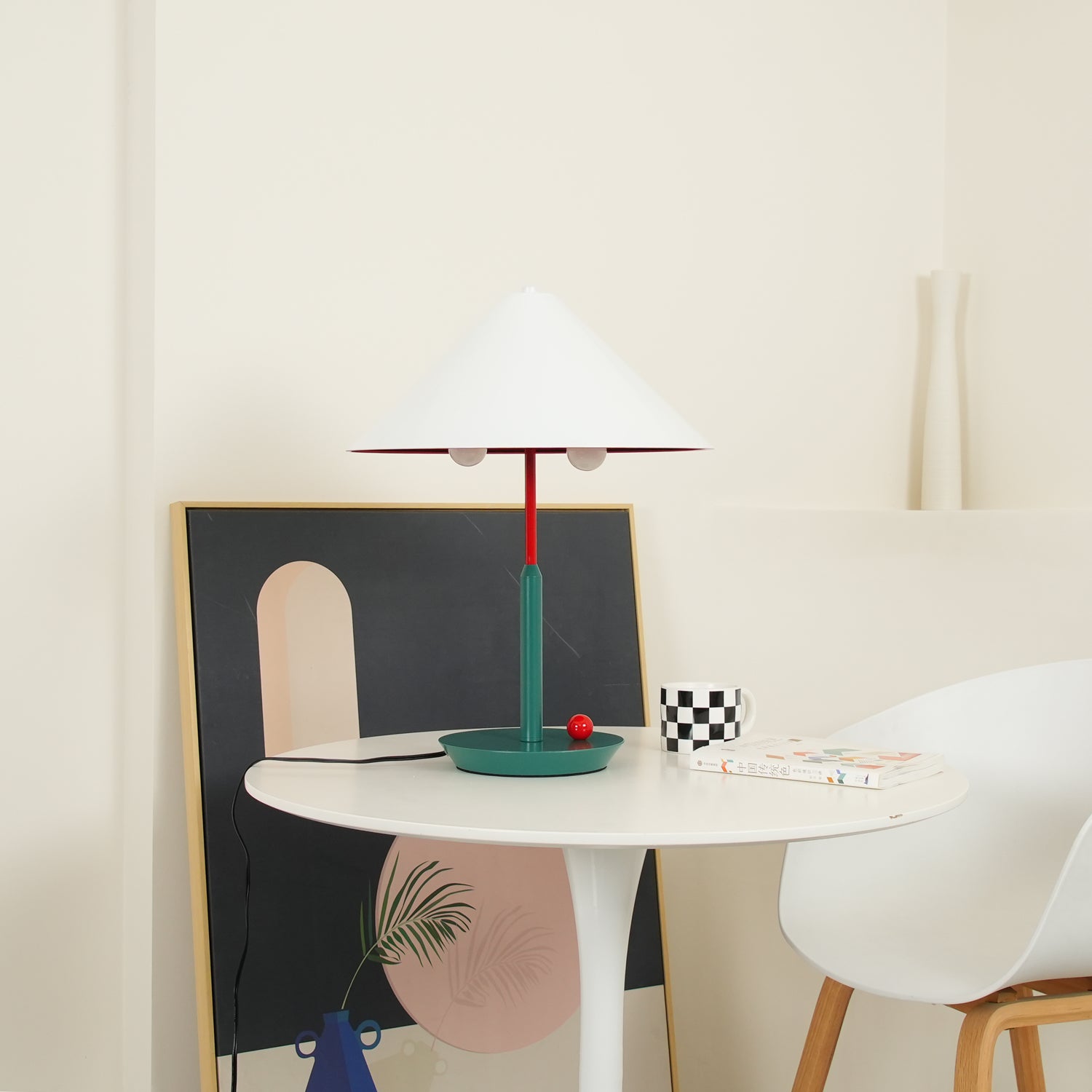 Little Eliah Table Lamp - Modern LED Nightstand Light with Touch Control, Dimmable Warm White for Bedroom, Living Room, and Office Decor