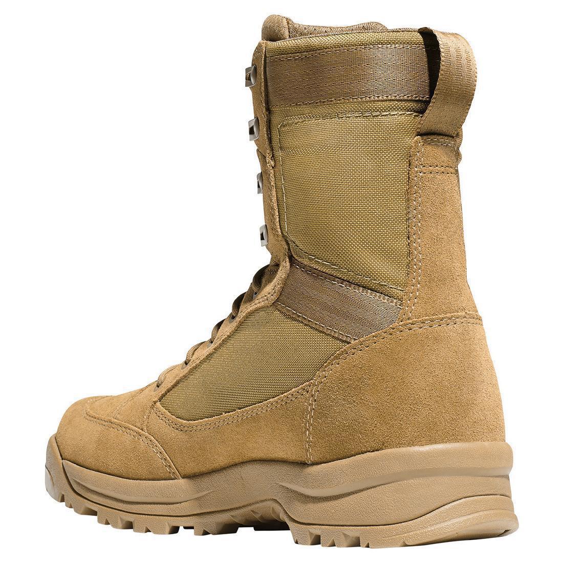 Tanicus 8 Hot Military Boots - Coyote Brown Tactical Boots for Men | Durable Combat & Hiking Boots for Outdoor Adventures, Work & Survival