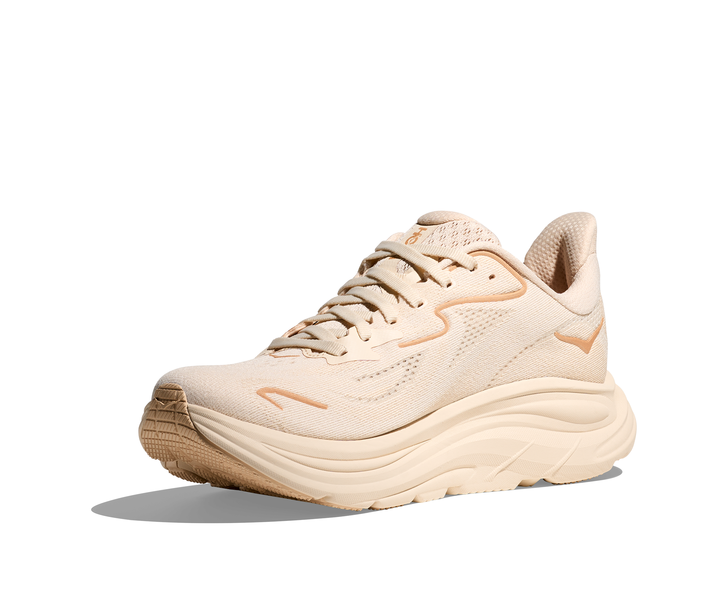 HOKA Women's Clifton 10 Running Shoes - Lightweight & Cushioned for Long-Distance Training (Vanilla/Birch) | Perfect for Road Running, Jogging & Gym Workouts