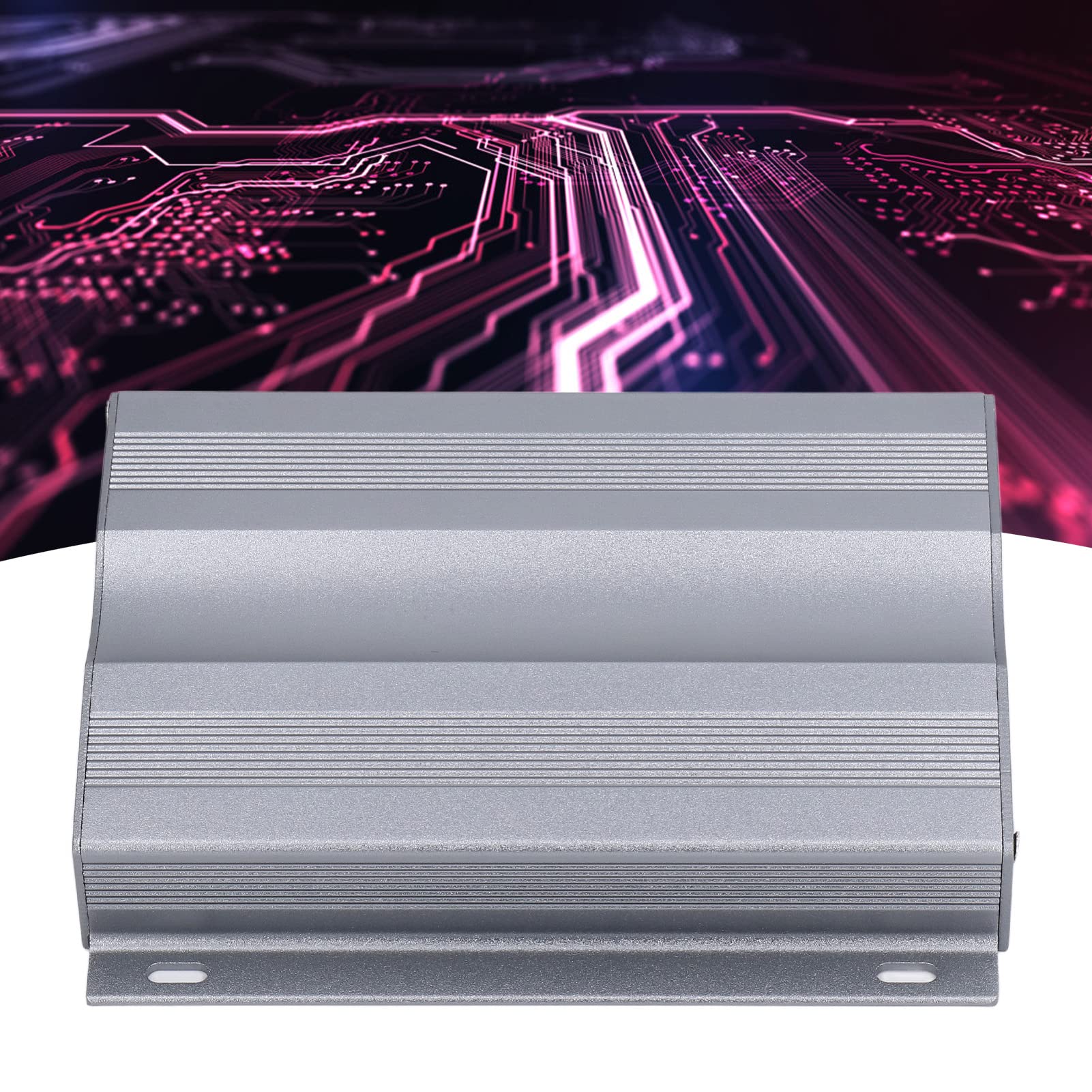 Aluminum Alloy Electrical Enclosure Box with Heat Dissipation for Circuit Board, GPS, Decoder & Power Amplifier - Durable Metal Case with Screws for Electronics Protection & DIY Projects