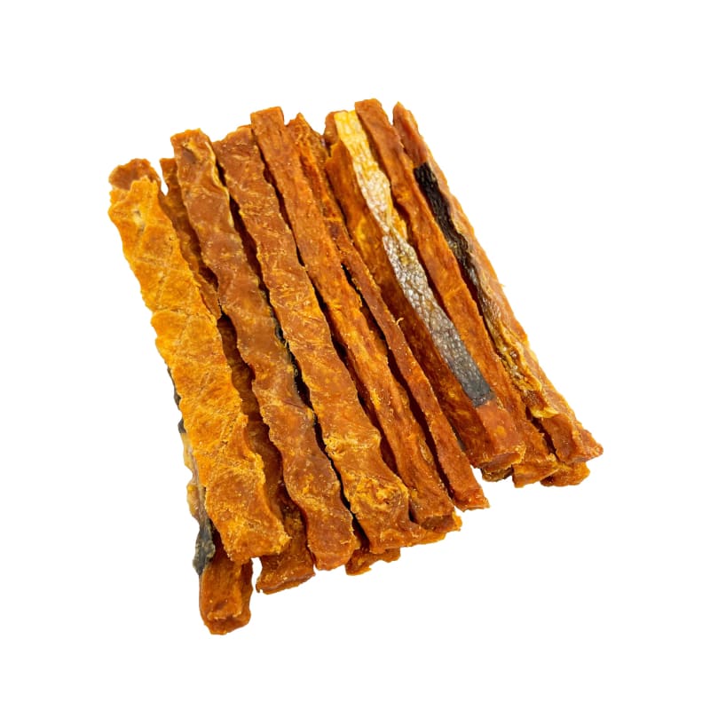 Premium Wild Alaskan Salmon Strips Air-Dried Dog Treats - 70g | All-Natural, Grain-Free, High-Protein Snacks for Dogs | Perfect for Training, Rewards & Dental Health