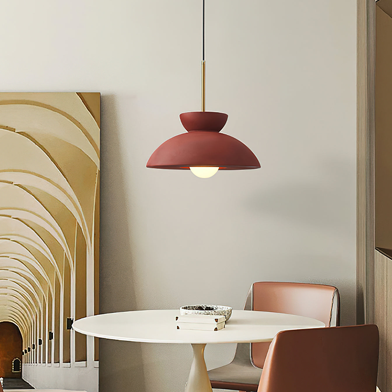 Augustus Pendant Lamp - Modern Hanging Light Fixture for Kitchen Island, Dining Room & Bedroom | Dimmable LED Chandelier with Adjustable Height