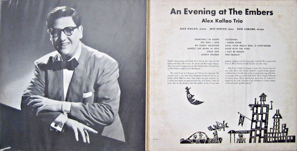 Alex Kallao Trio - An Evening At The Embers Vinyl LP Record Album (Mono, VG+ Condition) - Perfect for Jazz Collectors & Vintage Music Lovers - Ideal for Home Listening, Record Collections & Music Enthusiasts