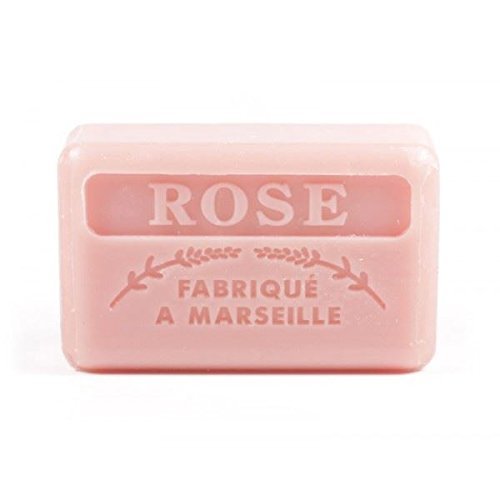 125G Marseille Soap with Rose Fragrance - Natural French Handmade Soap for Sensitive Skin & Eco-Friendly Bathing - Perfect for Daily Cleansing, Gift Sets & Luxury Skincare Routine