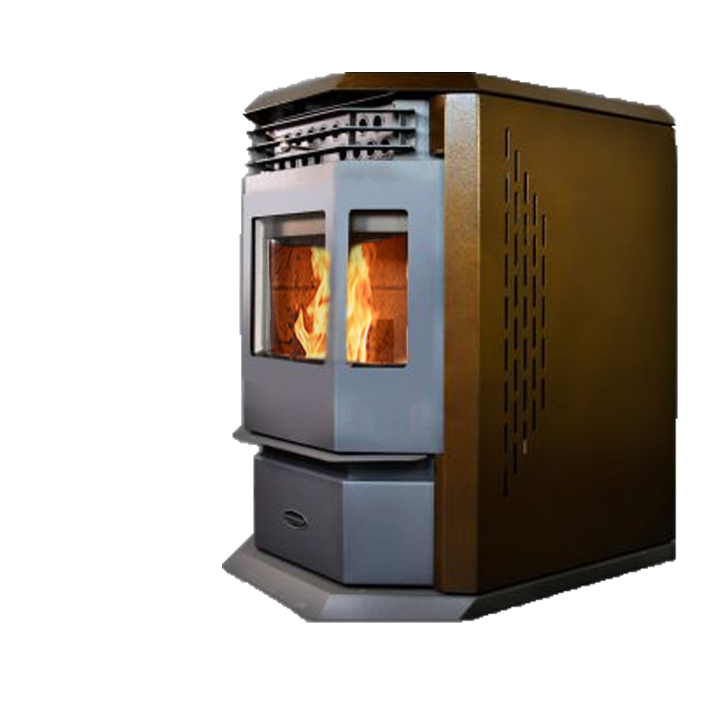 ComfortBilt HP22 Pellet Stove in Golden Brown - Energy Efficient Heating for Home & Cabin | Winter Warmth Solution