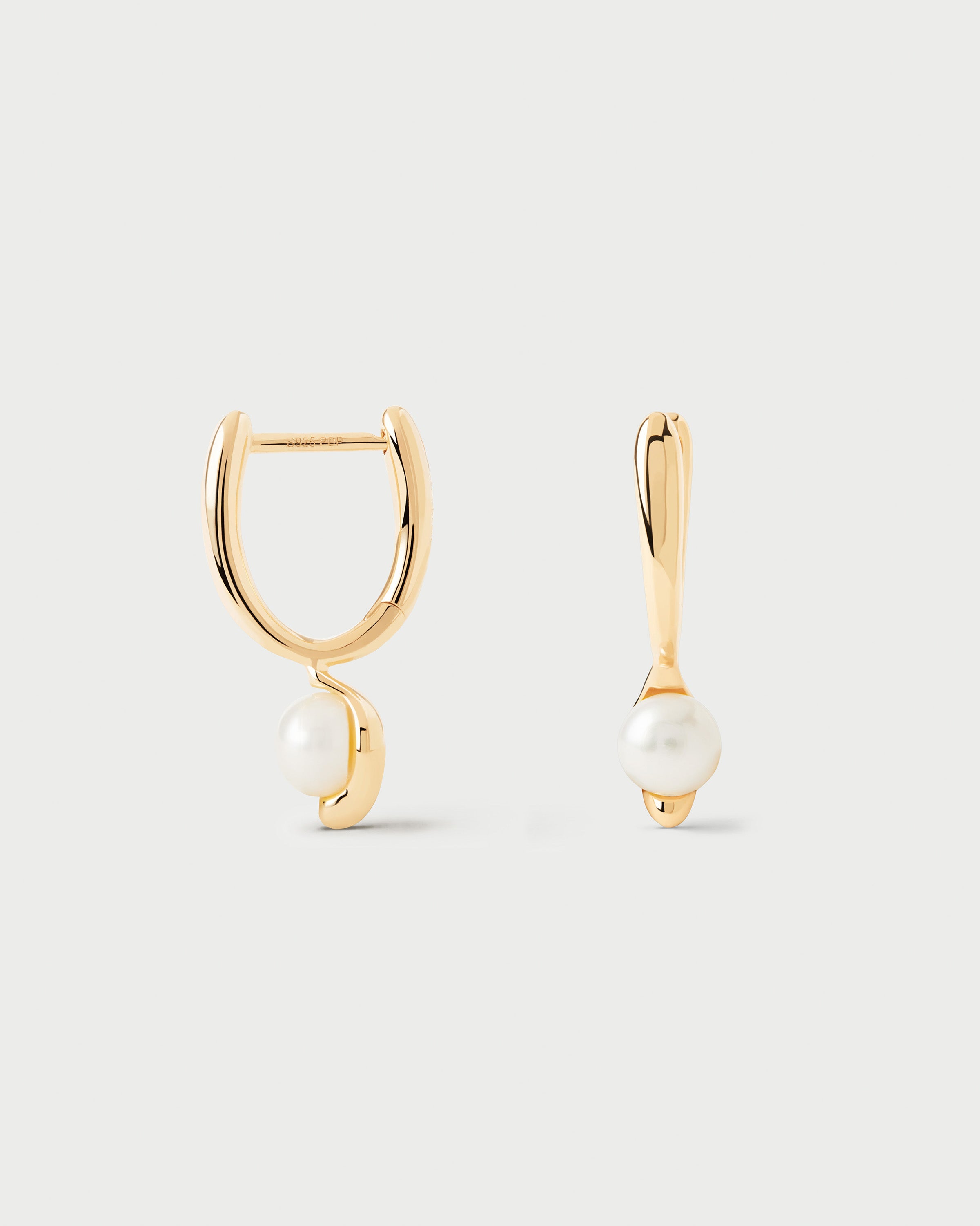 La Perla Mini Hoops Earrings - 18K Gold Plated Hypoallergenic Studs for Women | Perfect for Everyday Wear, Parties & Gifting