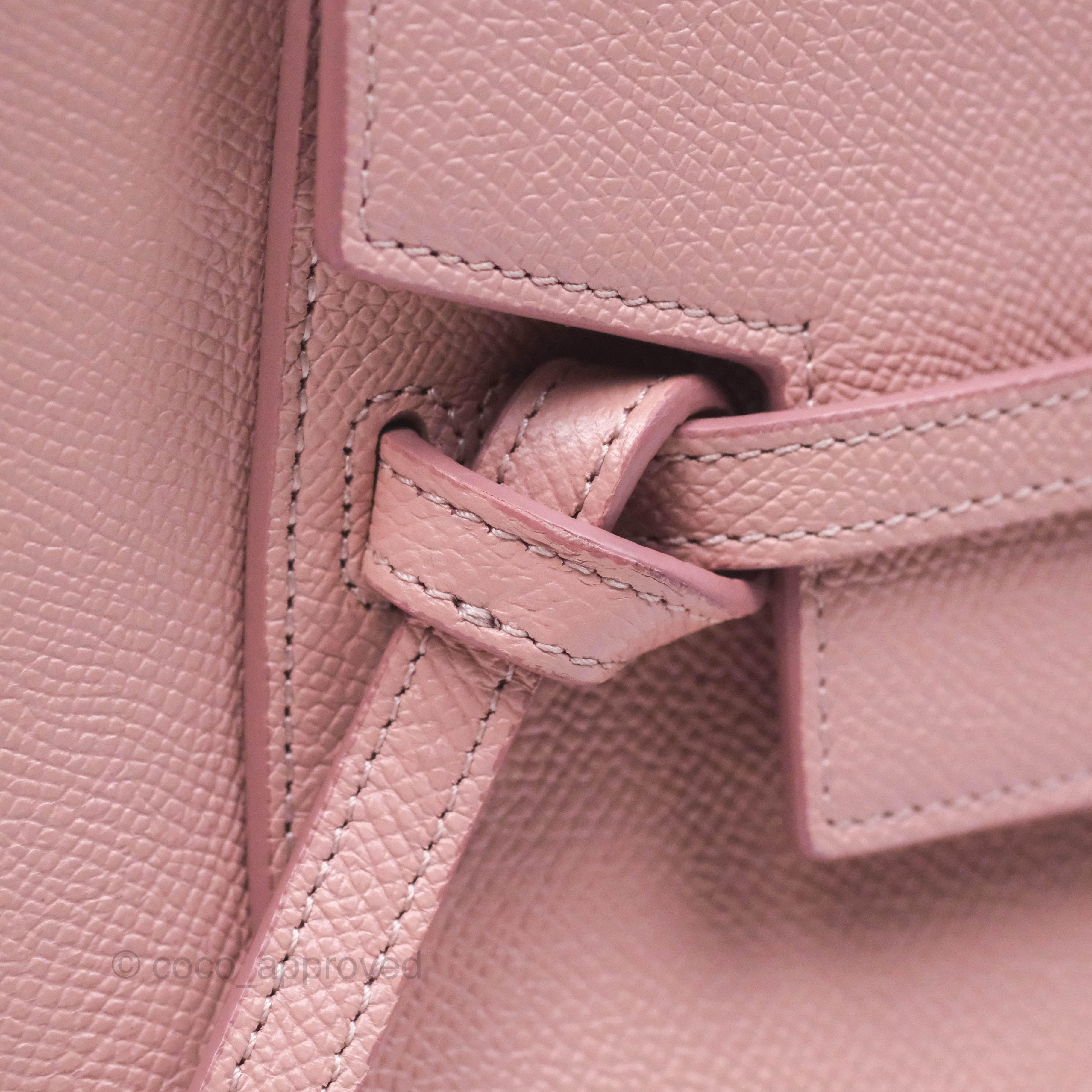 Celine Nano Belt Bag in Pink Grained Calfskin with Gold Hardware - Perfect for Everyday Use, Work & Travel