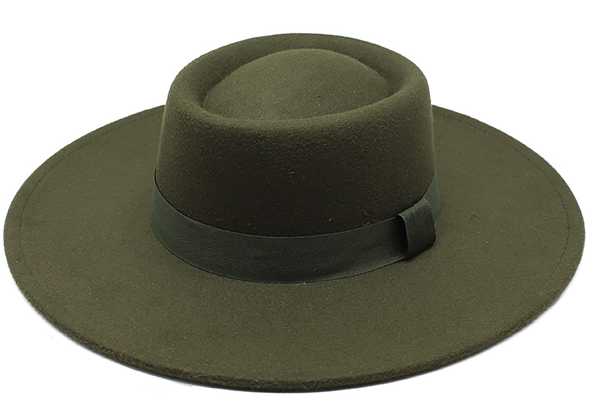 Stylish Wide Brim Fedora Hat for Men & Women - Summer Sun Protection Boater Hat with Flat Top Design - Perfect for Beach, Outdoor Events and Vintage Fashion