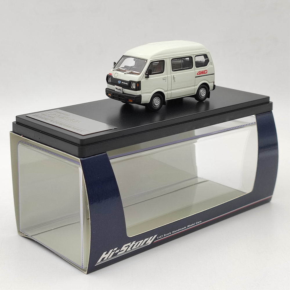 1/43 Scale Subaru SAMBAR 4WD 1980 White Resin Model Car - Collectible Miniature Vehicle Toy for Adults, Perfect for Display, Gifts & Japanese Car Enthusiasts | Ideal for Home Decor, Office Display & Model Car Collections