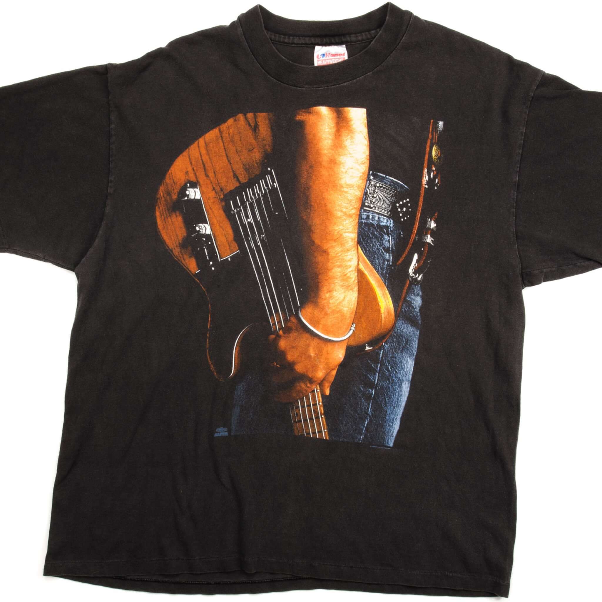 Vintage Bruce Springsteen 1992 World Tour T-Shirt - Large Size, Made in USA - Perfect for Concerts, Casual Wear & Music Fans