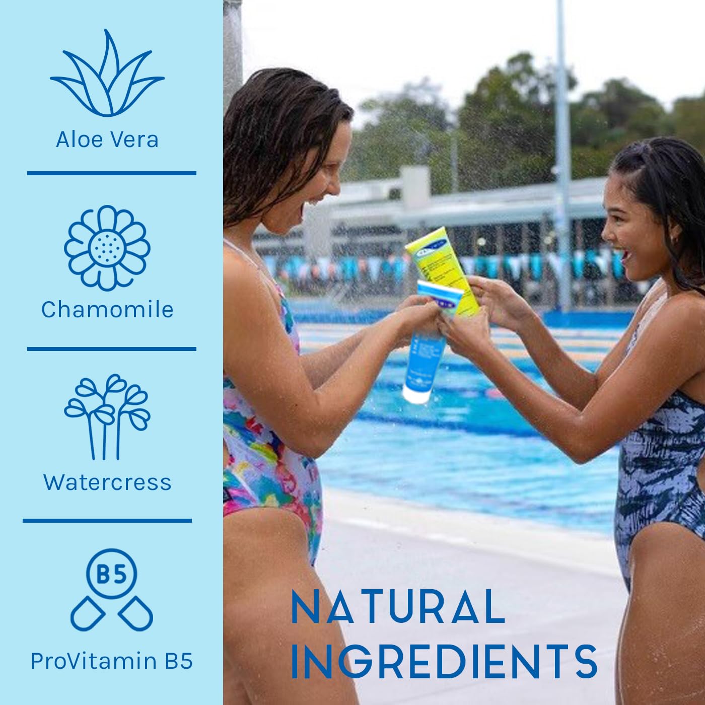TRISWIM Chlorine Removal Body Wash & Swim Shampoo Set - 8.5 fl oz Each | Complete Swim Care Kit with Aloe Vera, Pro-Vitamin B5 & Chamomile | Hydrating Skin & Hair After Swimming | Post-Pool, Beach & Water Sports Use