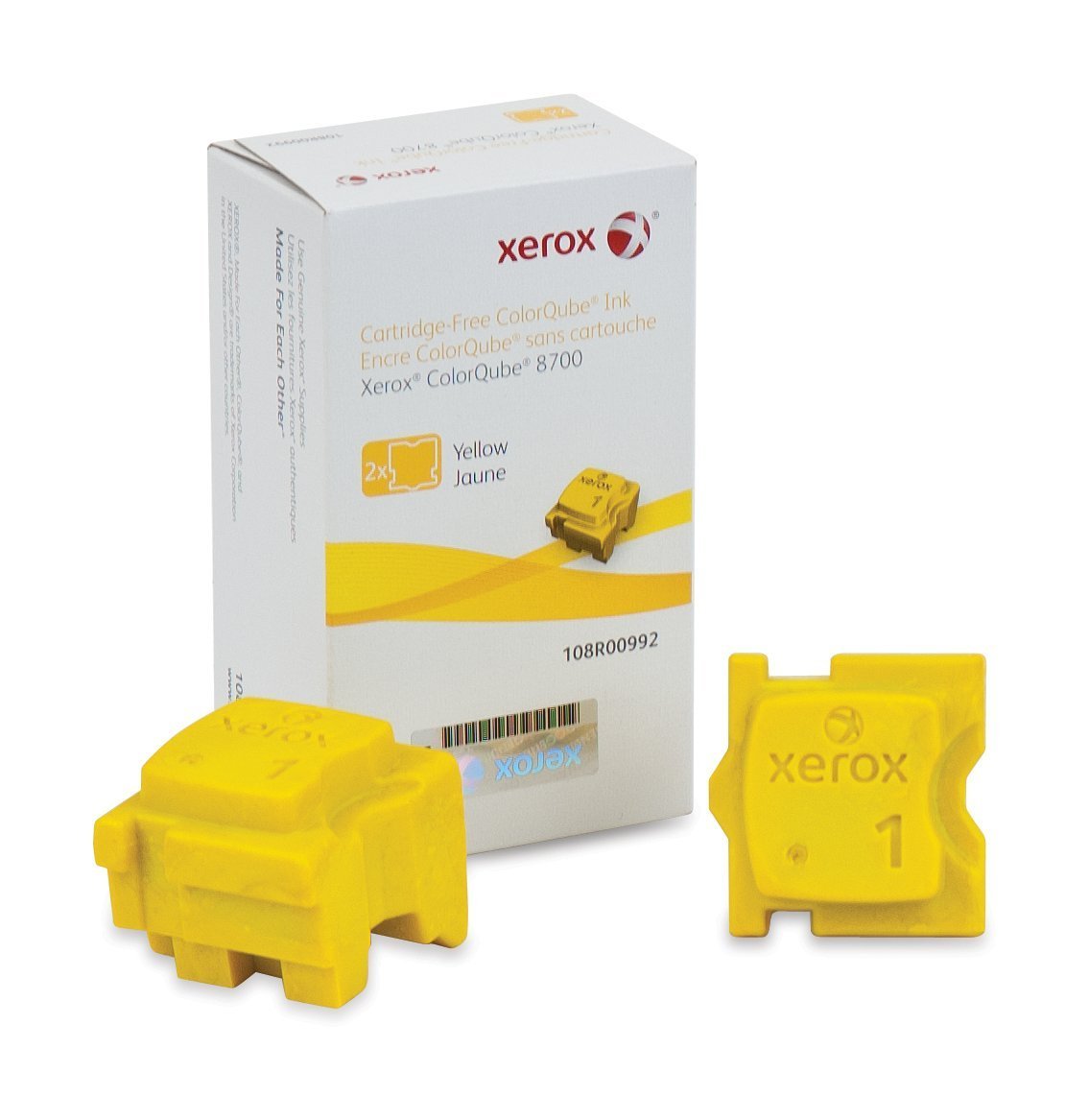 Xerox Yellow Solid Ink Sticks (2-Pack) - 4,200 Page Yield | High-Quality Printer Ink for Office & Home Printing | Perfect for Documents, Reports & Color Printing