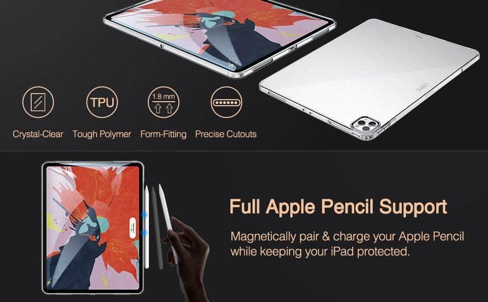 Ultra Thin Clear Protective Case for iPad Air 2020 (10.9 Inch) - Lightweight Air Guard Cover for Work, School & Travel