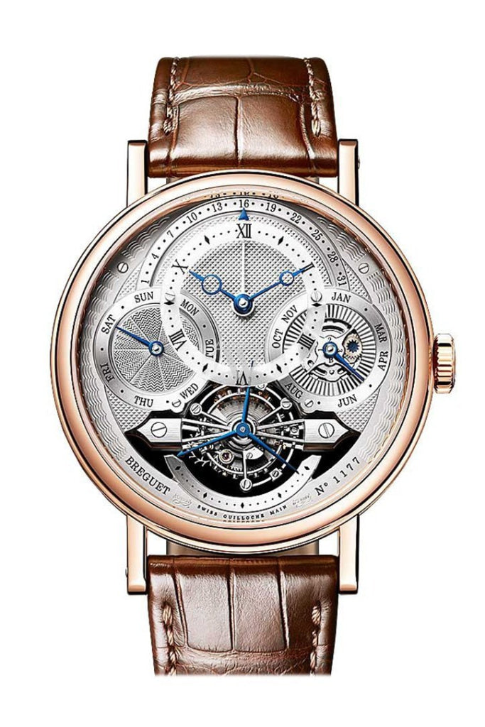 Breguet Classique Tourbillon Perpetual Calendar 3797BR1E9WU - 18K Rose Gold Watch with Engine-Turned Silver Dial - Luxury Dress Watch for Business & Formal Occasions