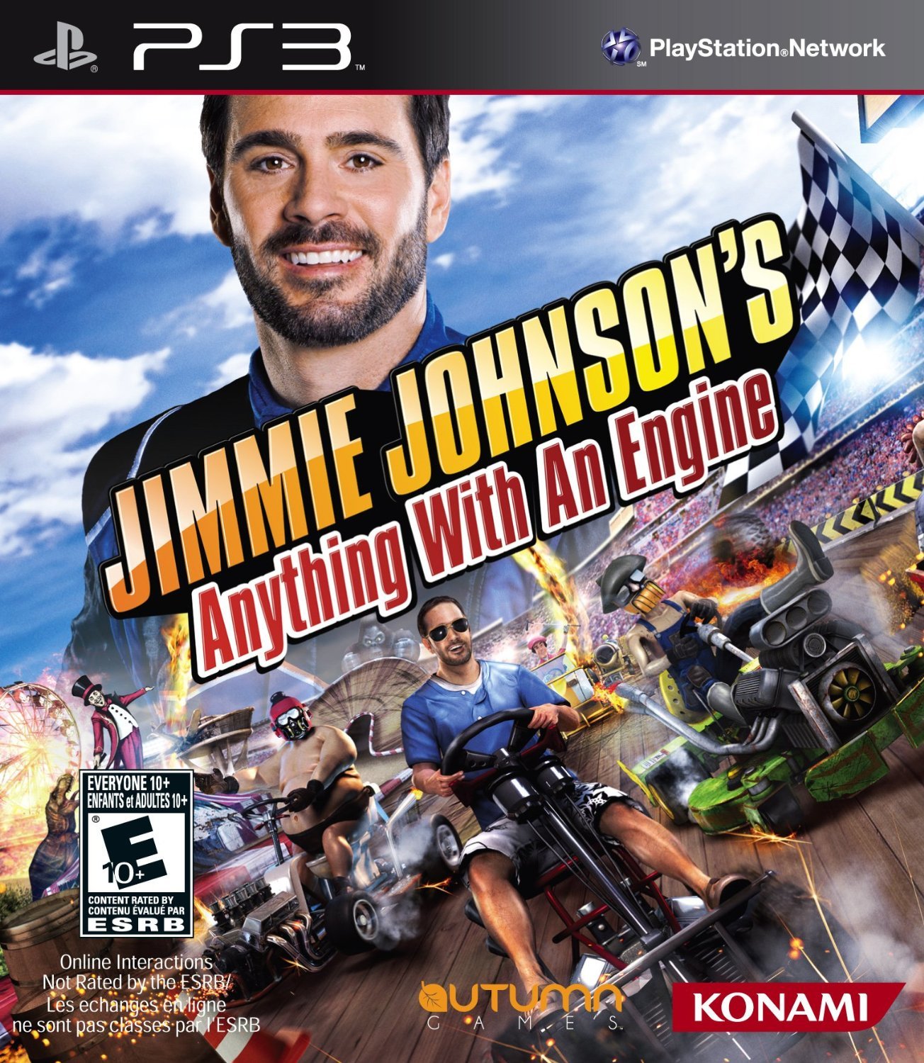 Renewed Jimmie Johnson's Anything With An Engine - PS3 Racing Game | Used PlayStation 3 Video Game for Kids & Adults | Perfect for Family Game Nights & Racing Enthusiasts