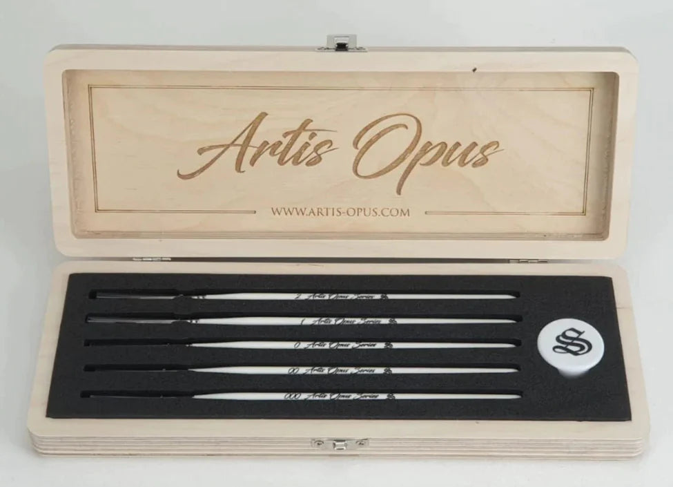 Artis Opus Series S Brush Set - 5 Premium Makeup Brushes for Flawless Foundation, Blending & Contouring | Perfect for Professional Artists & Home Makeup Kits