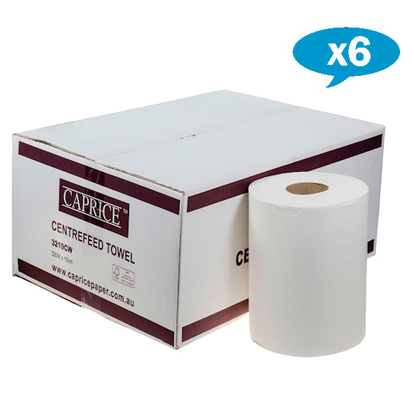 Wholesale Caprice Centrefeed Hand Towel Roll - Bulk Paper Towels for Restaurants, Kitchens & Commercial Use