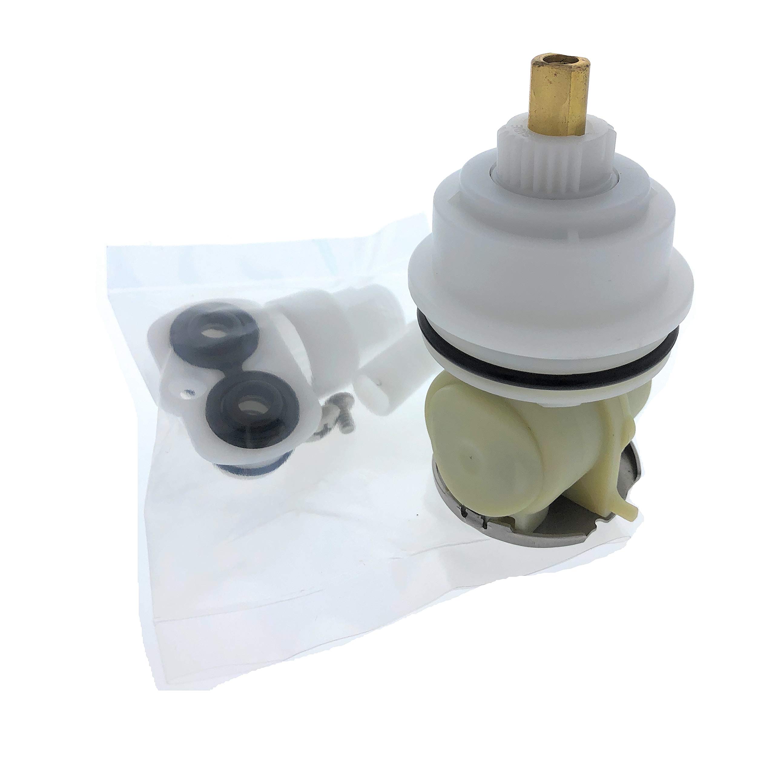 Essential Values Cartridge (#RP46463) - Aftermarket Replacement for Delta Monitor 17 Series (2006-Present) | High-Quality Metal & Plastic Construction with Spring Adapter | Perfect for Kitchen & Bathroom Faucet Repairs