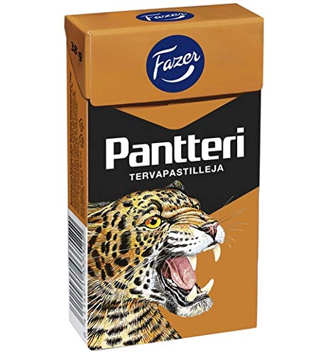 Fazer Pantteri Tarpastille Licorice Candy - 80 Boxes (38g Each) | Authentic Finnish Licorice for Home, Office & Travel Snacking